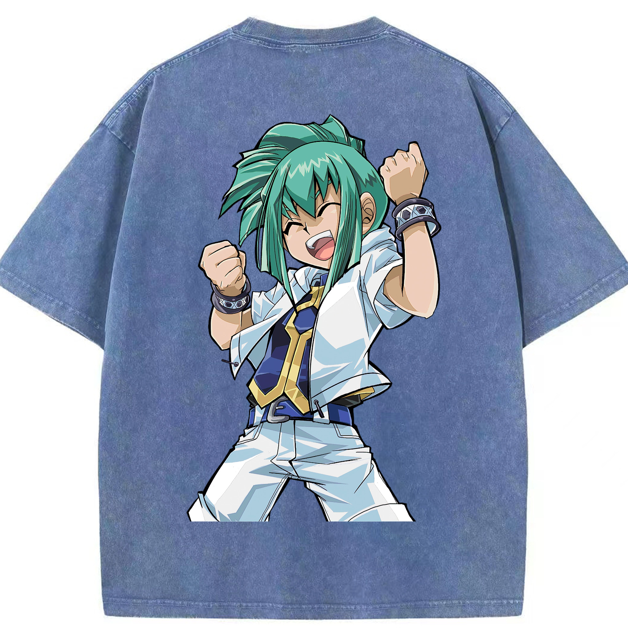 （画像用） 遊☆戯☆王 Yu-Gi-Oh! 綿100% ヴィンテージ風 半袖Tシャツ（背面プリント）