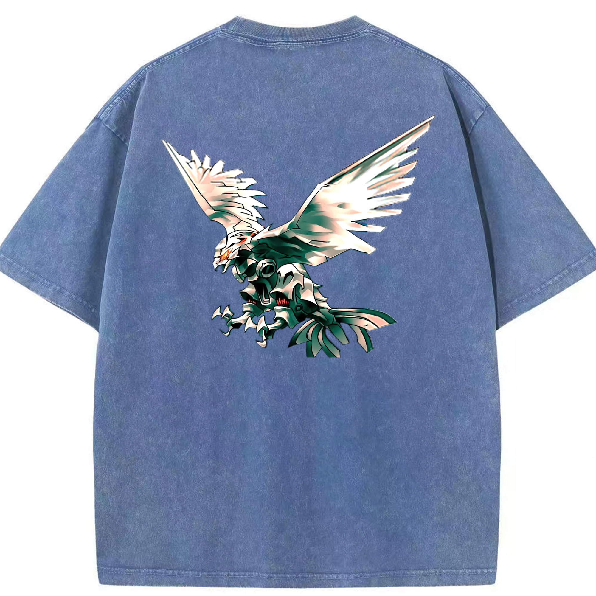 （画像用） 遊☆戯☆王 Yu-Gi-Oh! 綿100% ヴィンテージ風 半袖Tシャツ（背面プリント）