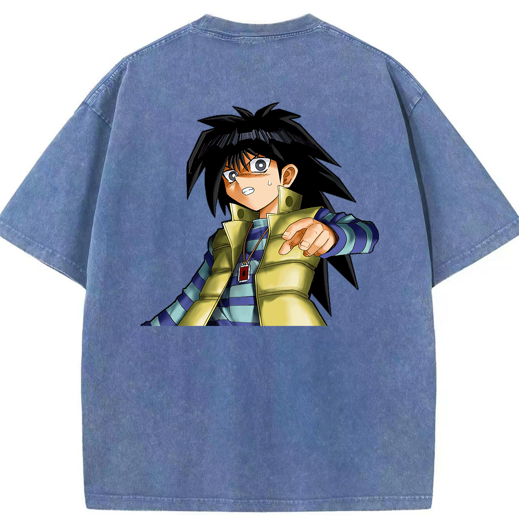 （画像用） 遊☆戯☆王 Yu-Gi-Oh! 綿100% ヴィンテージ風 半袖Tシャツ（背面プリント）