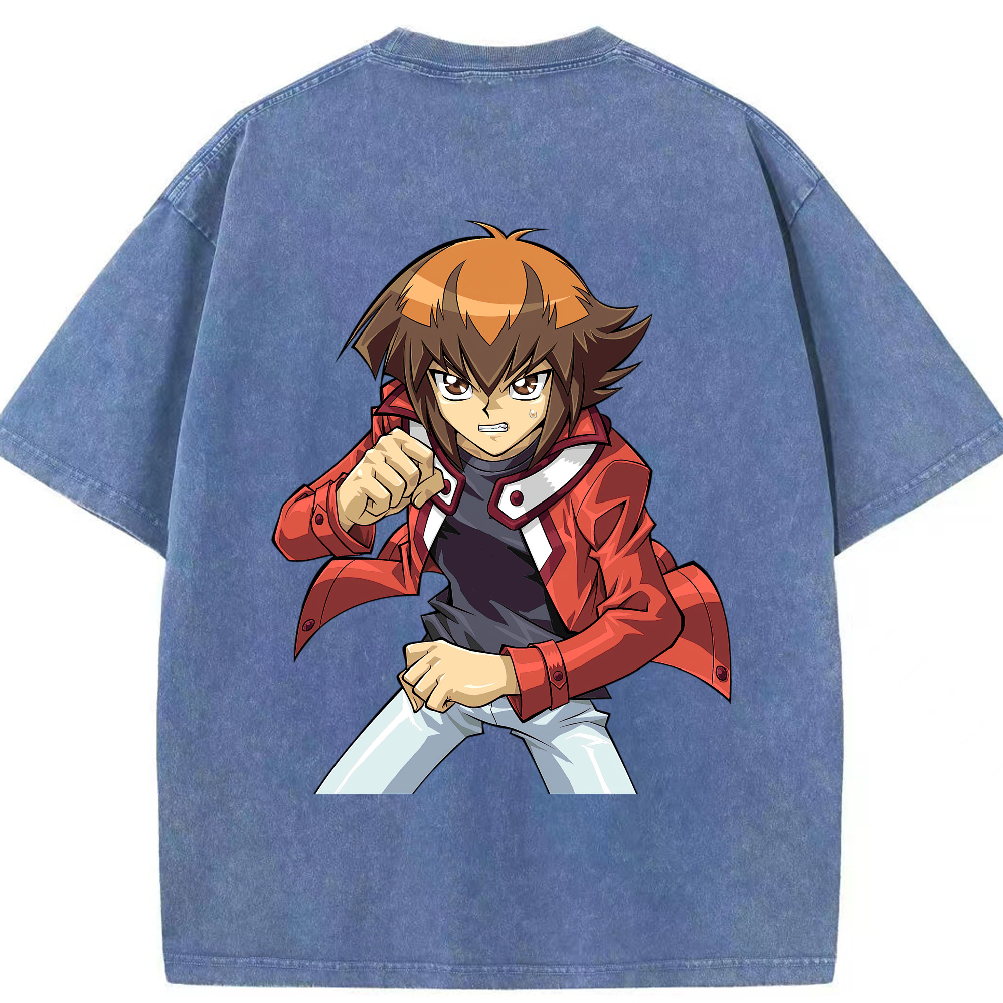 （画像用） 遊☆戯☆王 Yu-Gi-Oh! 綿100% ヴィンテージ風 半袖Tシャツ（背面プリント）