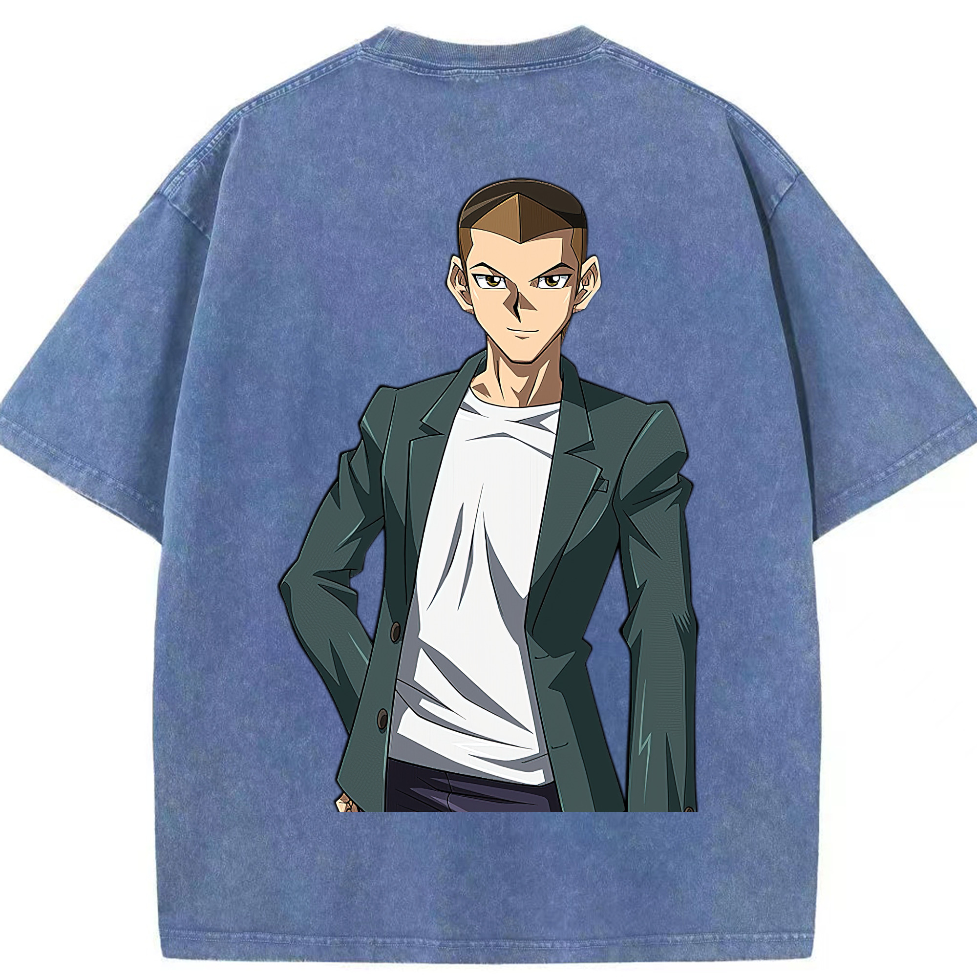 （画像用） 遊☆戯☆王 Yu-Gi-Oh! 綿100% ヴィンテージ風 半袖Tシャツ（背面プリント）