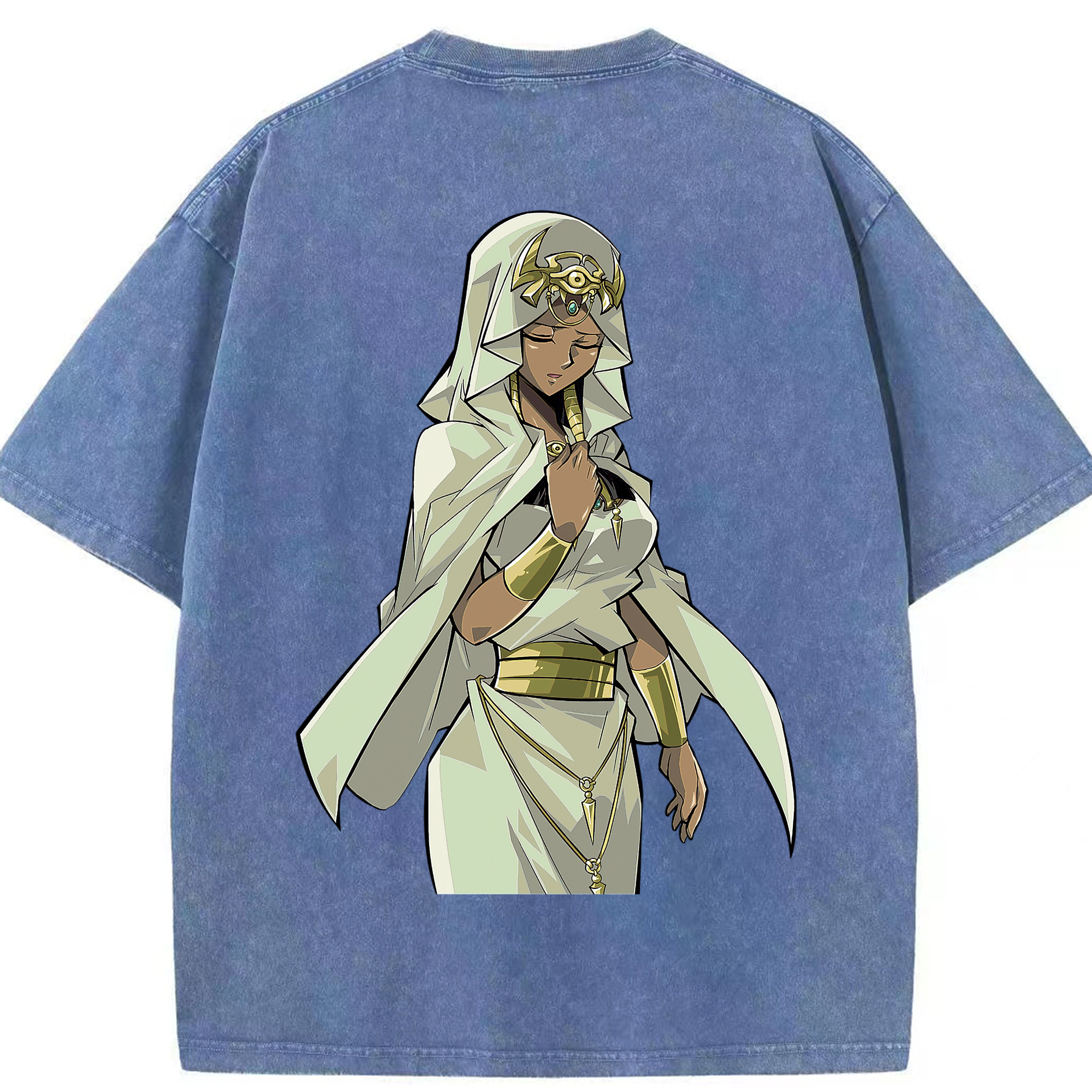 （画像用） 遊☆戯☆王 Yu-Gi-Oh! 綿100% ヴィンテージ風 半袖Tシャツ（背面プリント）