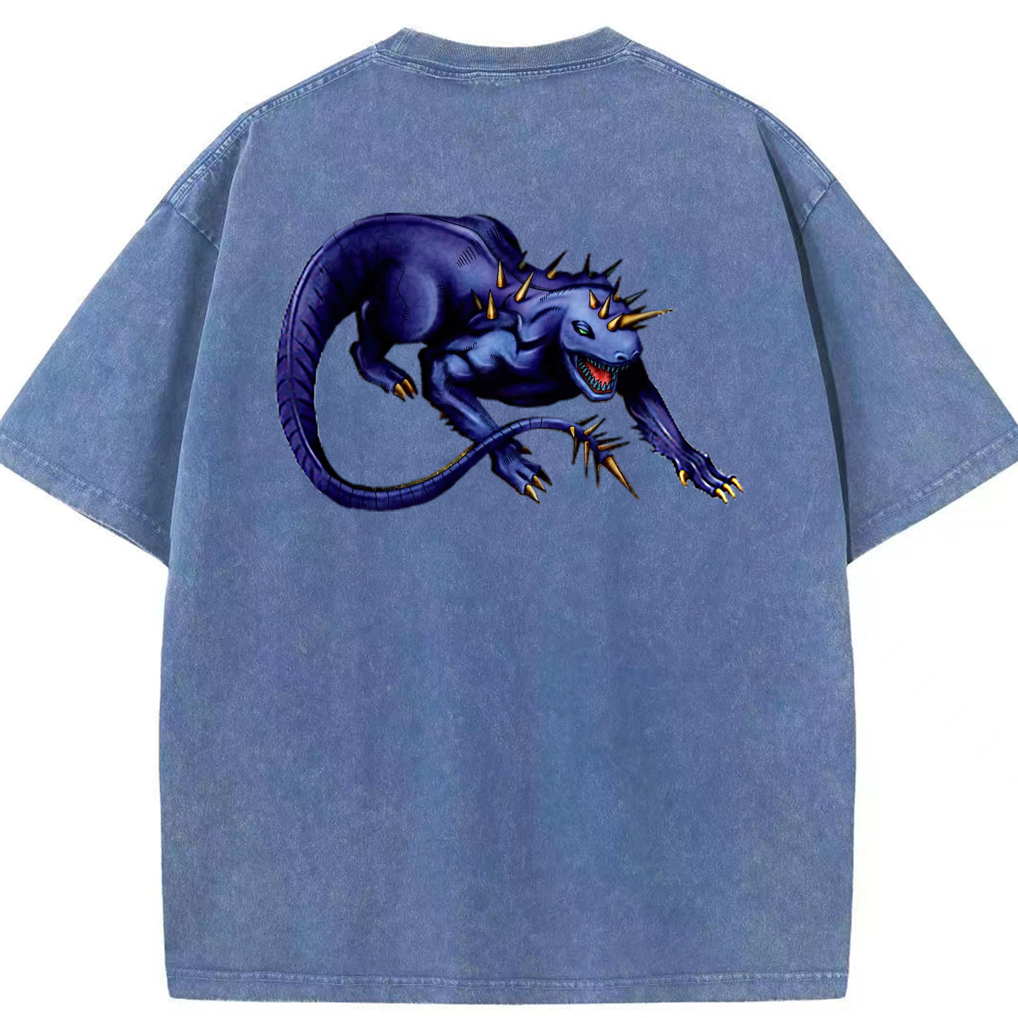 （画像用） 遊☆戯☆王 Yu-Gi-Oh! 綿100% ヴィンテージ風 半袖Tシャツ（背面プリント）