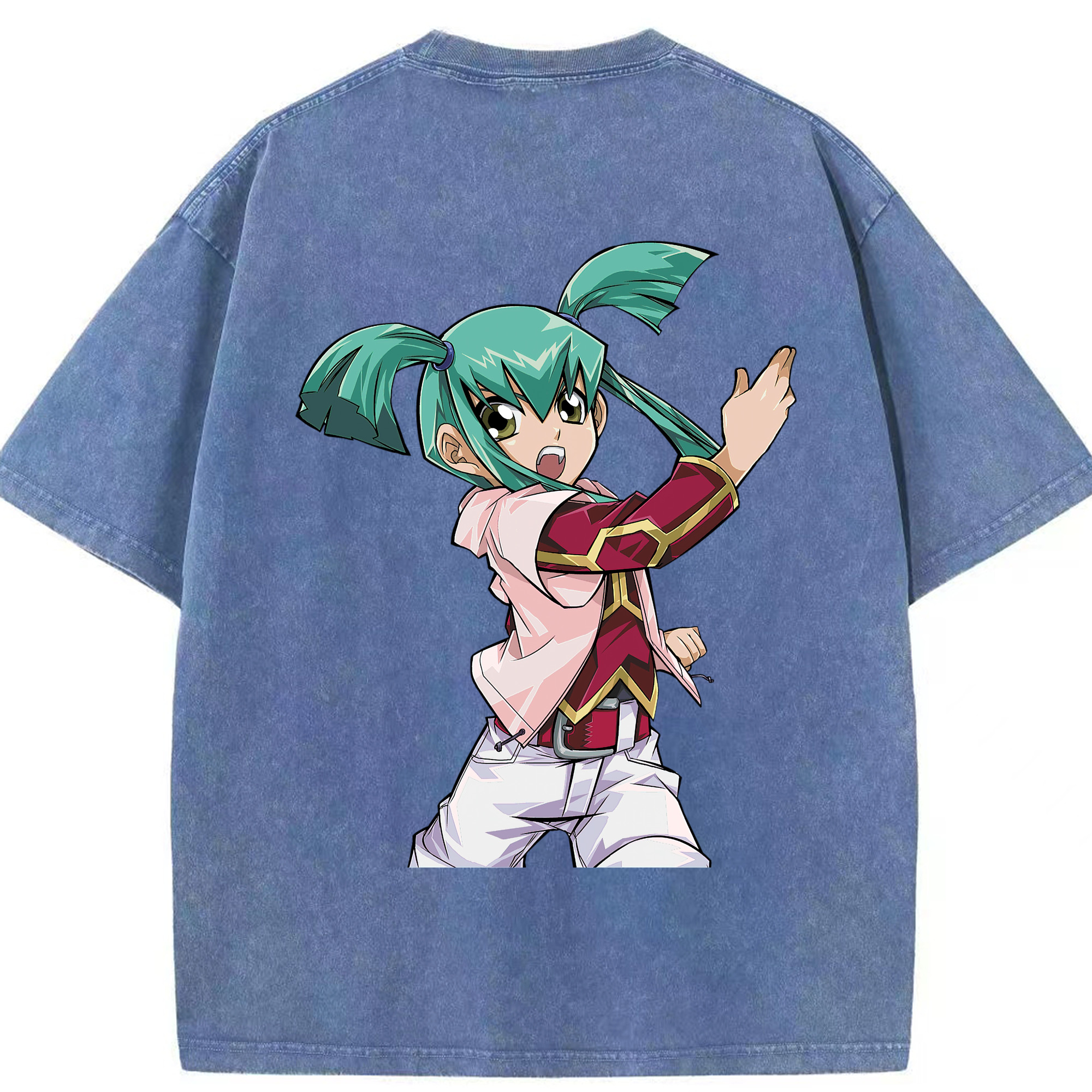 （画像用） 遊☆戯☆王 Yu-Gi-Oh! 綿100% ヴィンテージ風 半袖Tシャツ（背面プリント）