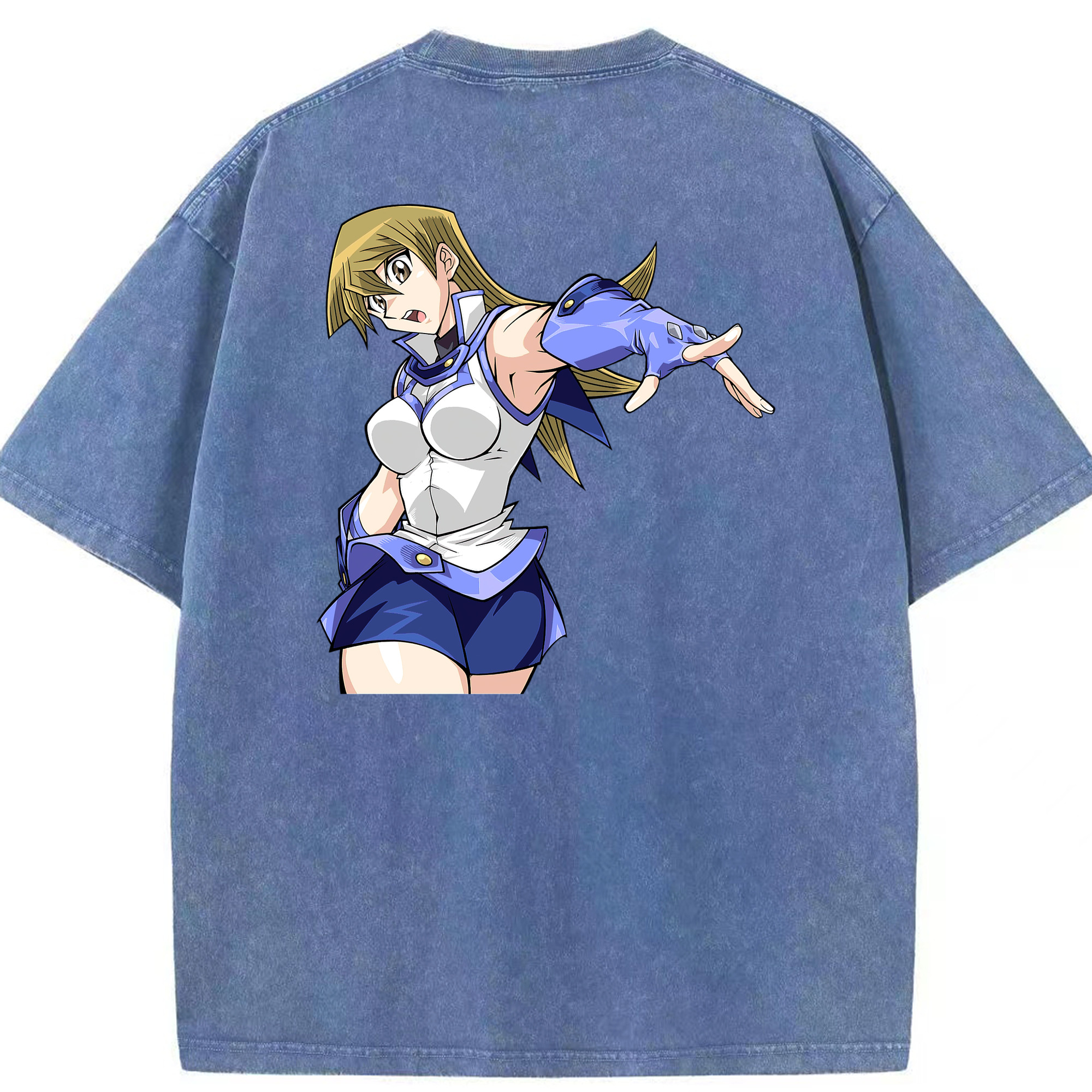 （画像用） 遊☆戯☆王 Yu-Gi-Oh! 綿100% ヴィンテージ風 半袖Tシャツ（背面プリント）
