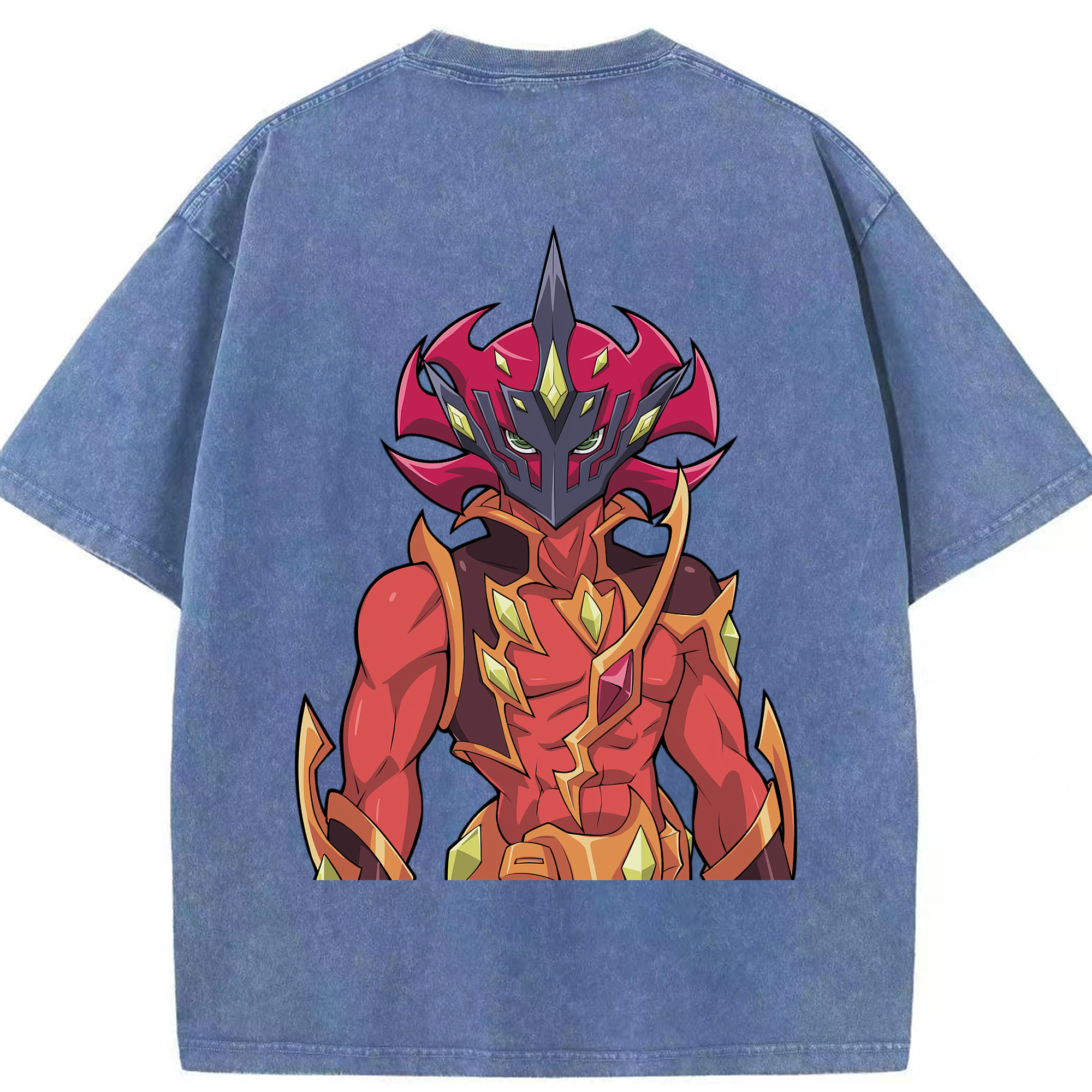 （画像用） 遊☆戯☆王 Yu-Gi-Oh! 綿100% ヴィンテージ風 半袖Tシャツ（背面プリント）