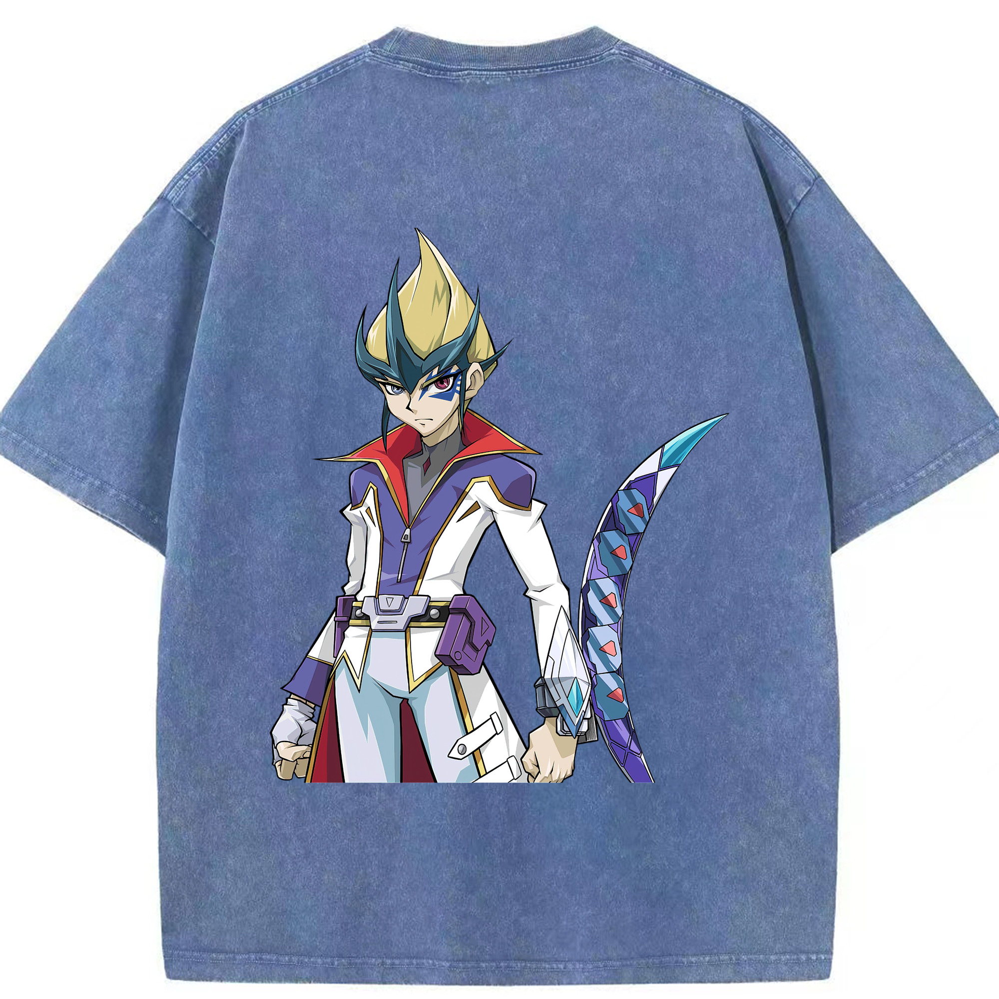 （画像用） 遊☆戯☆王 Yu-Gi-Oh! 綿100% ヴィンテージ風 半袖Tシャツ（背面プリント）