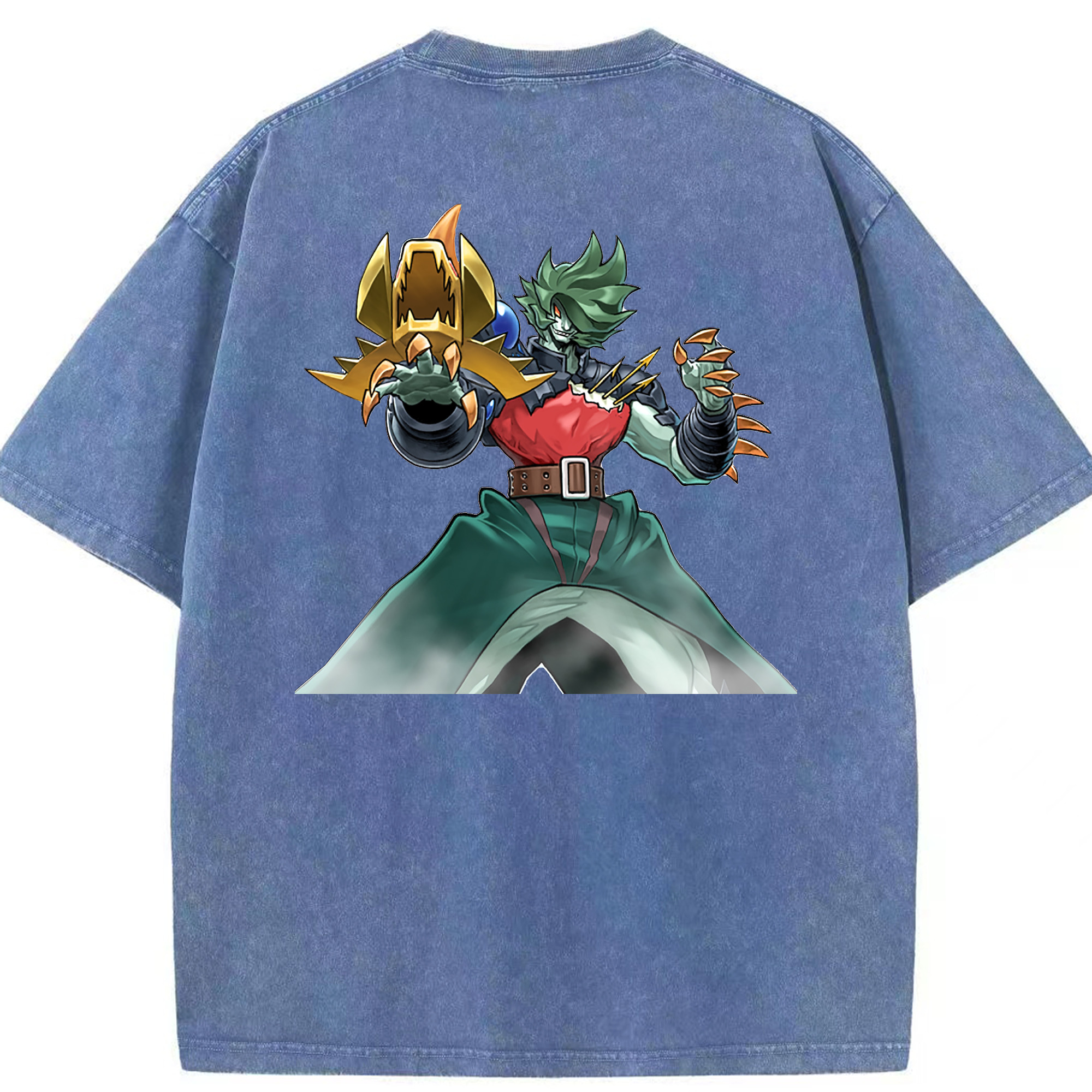 （画像用） 遊☆戯☆王 Yu-Gi-Oh! 綿100% ヴィンテージ風 半袖Tシャツ（背面プリント）