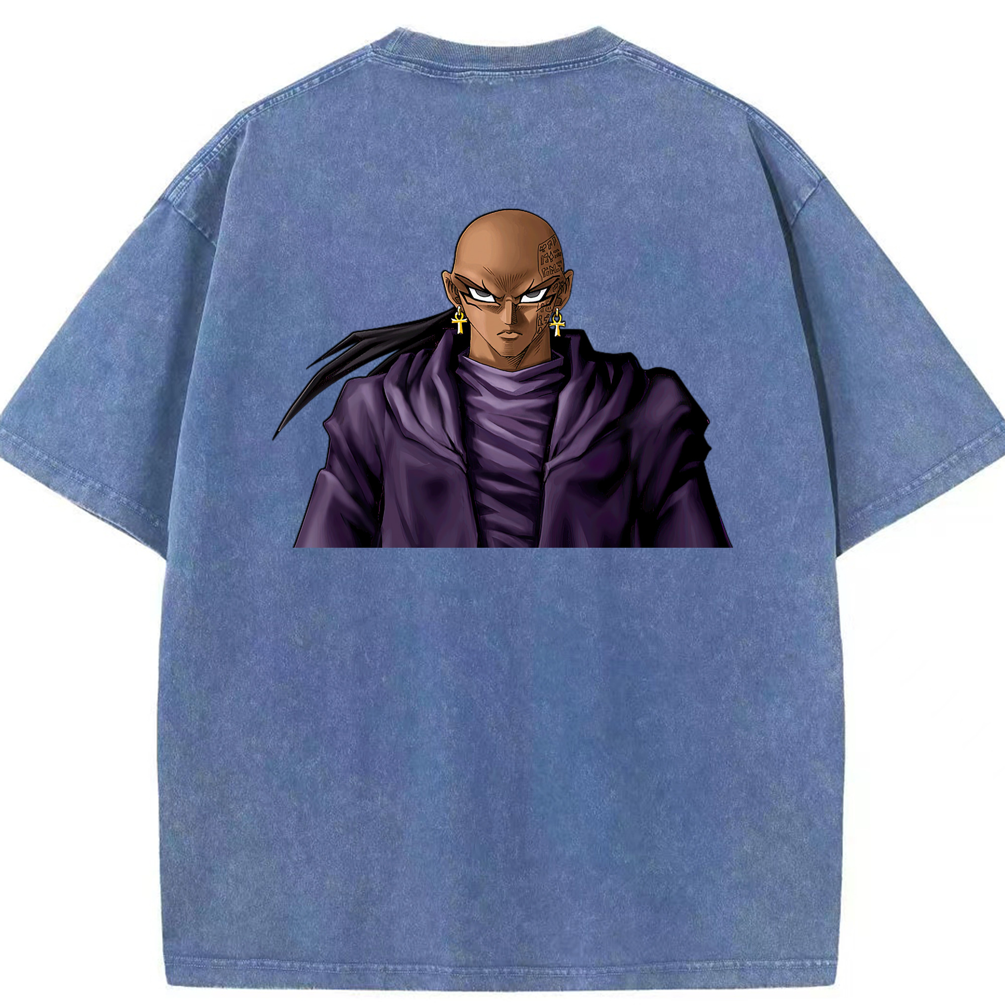 （画像用） 遊☆戯☆王 Yu-Gi-Oh! 綿100% ヴィンテージ風 半袖Tシャツ（背面プリント）