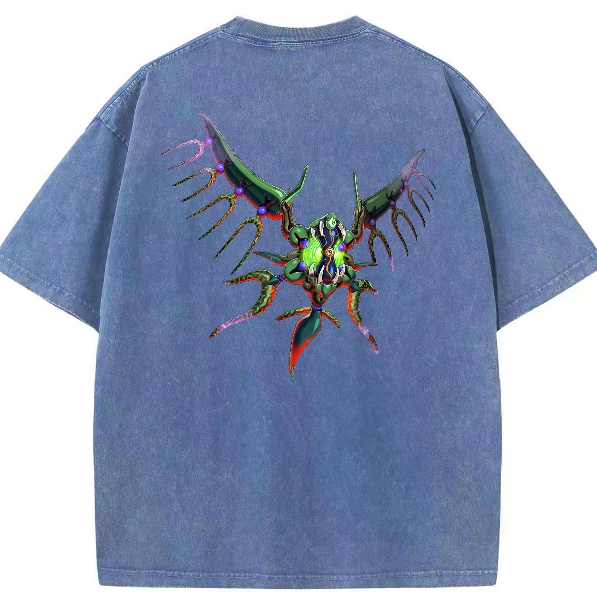 （画像用） 遊☆戯☆王 Yu-Gi-Oh! 綿100% ヴィンテージ風 半袖Tシャツ（背面プリント）
