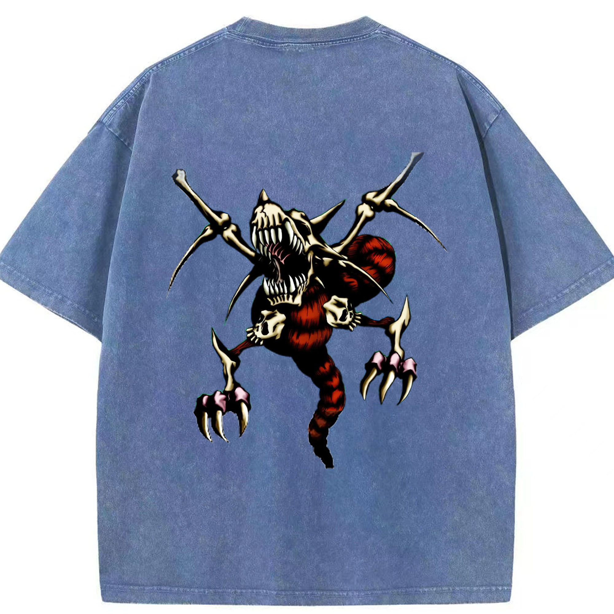 （画像用） 遊☆戯☆王 Yu-Gi-Oh! 綿100% ヴィンテージ風 半袖Tシャツ（背面プリント）