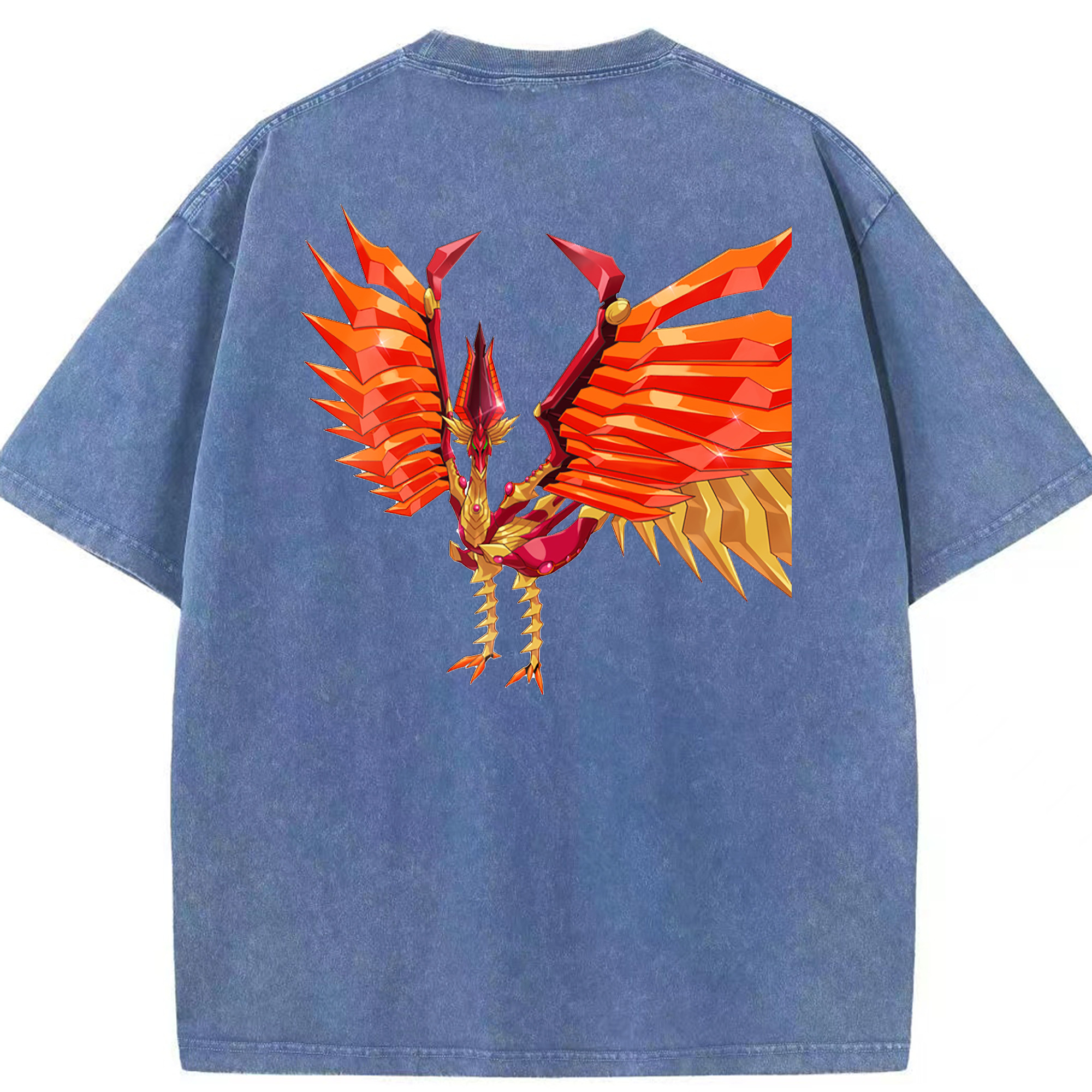 （画像用） 遊☆戯☆王 Yu-Gi-Oh! 綿100% ヴィンテージ風 半袖Tシャツ（背面プリント）