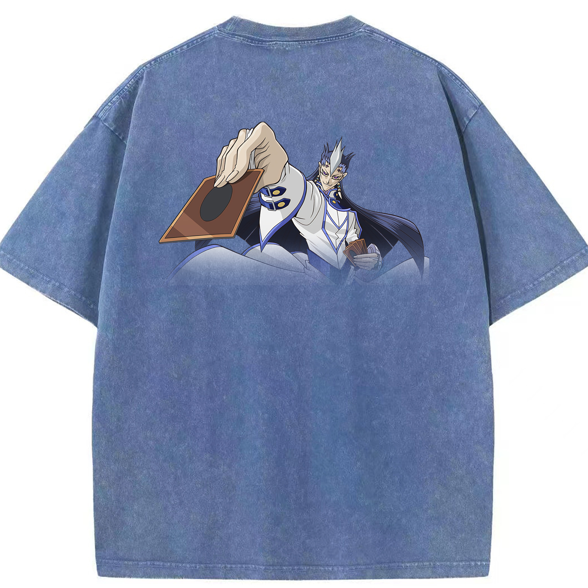 （画像用） 遊☆戯☆王 Yu-Gi-Oh! 綿100% ヴィンテージ風 半袖Tシャツ（背面プリント）