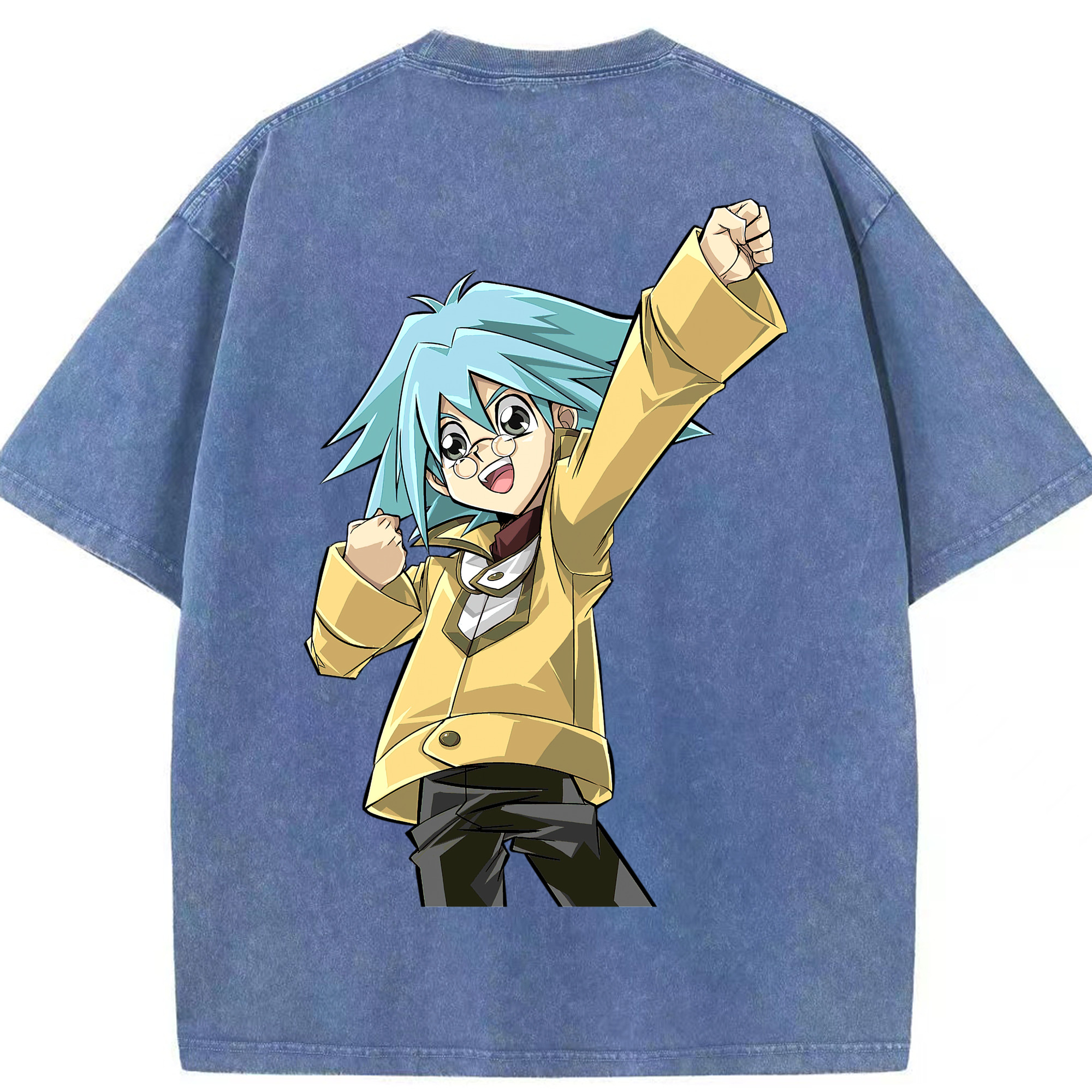 （画像用） 遊☆戯☆王 Yu-Gi-Oh! 綿100% ヴィンテージ風 半袖Tシャツ（背面プリント）