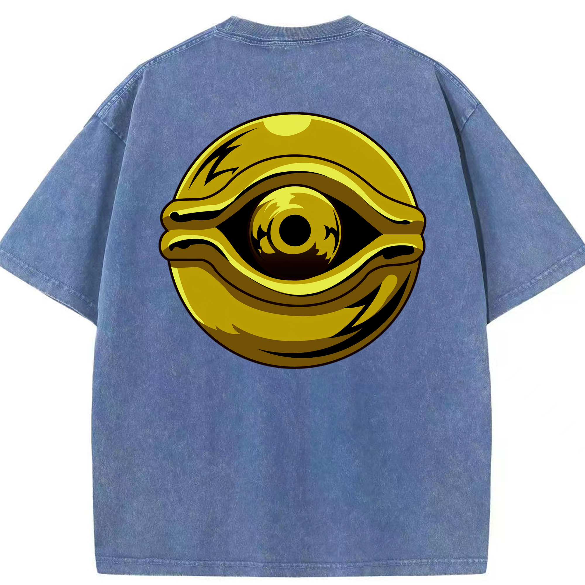 （画像用） 遊☆戯☆王 Yu-Gi-Oh! 綿100% ヴィンテージ風 半袖Tシャツ（背面プリント）