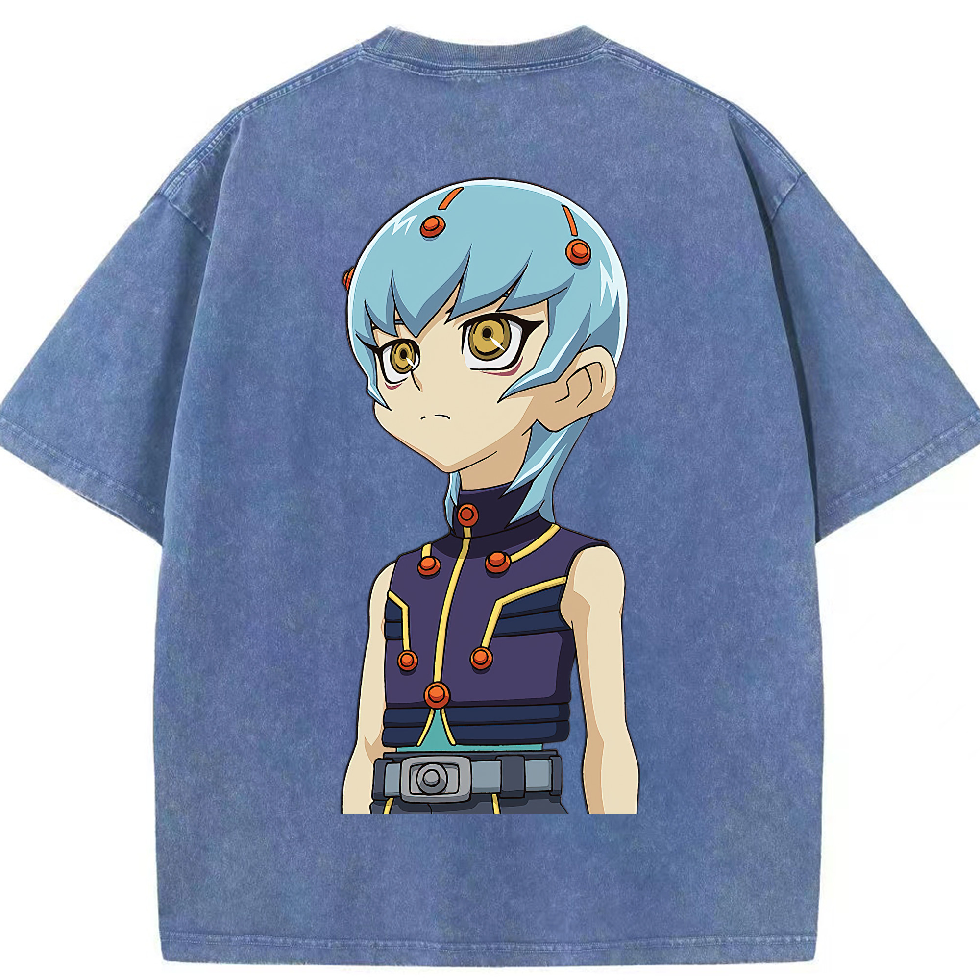 （画像用） 遊☆戯☆王 Yu-Gi-Oh! 綿100% ヴィンテージ風 半袖Tシャツ（背面プリント）