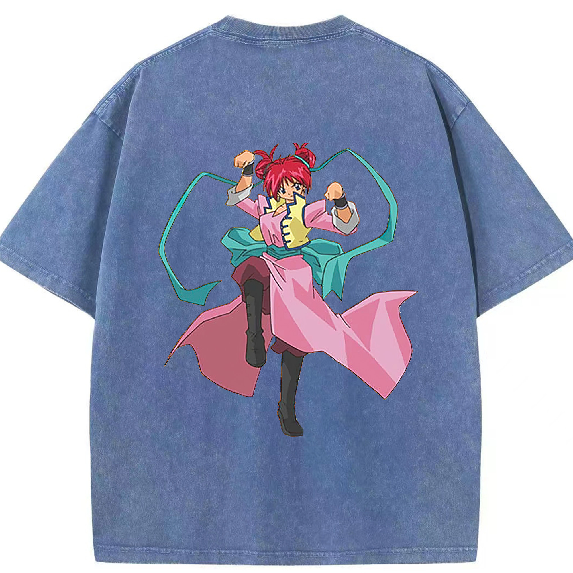 （画像用） 遊☆戯☆王 Yu-Gi-Oh! 綿100% ヴィンテージ風 半袖Tシャツ（背面プリント）
