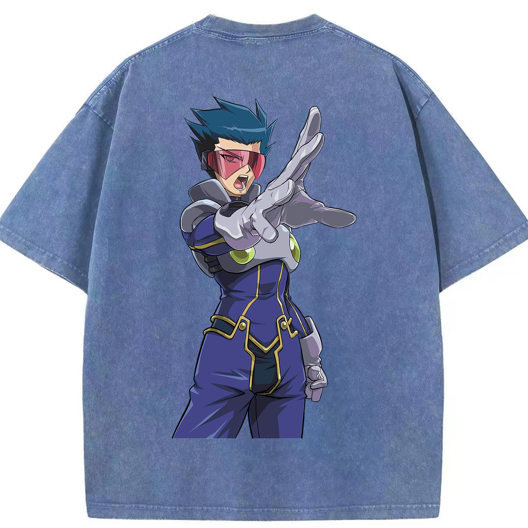 （画像用） 遊☆戯☆王 Yu-Gi-Oh! 綿100% ヴィンテージ風 半袖Tシャツ（背面プリント）