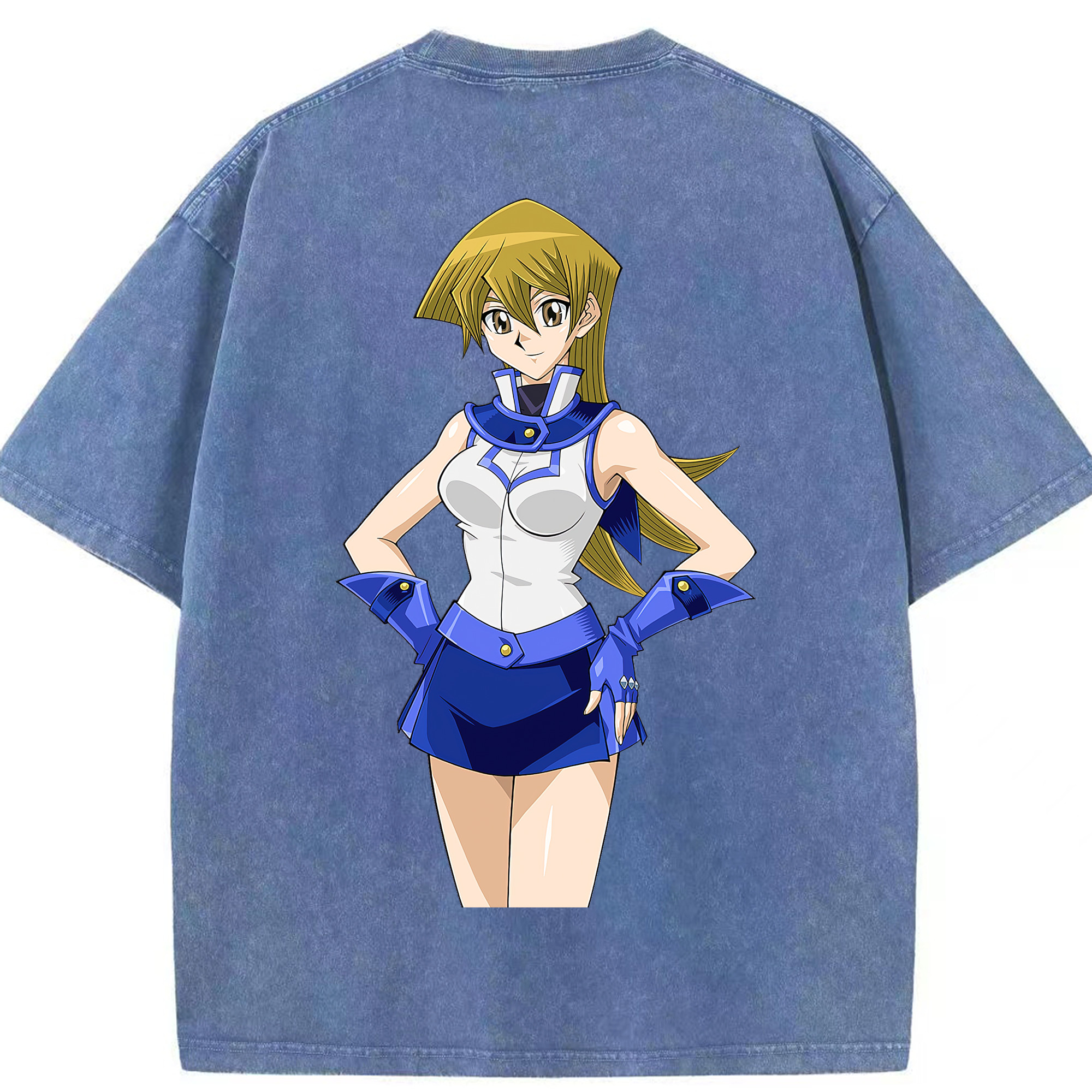 （画像用） 遊☆戯☆王 Yu-Gi-Oh! 綿100% ヴィンテージ風 半袖Tシャツ（背面プリント）