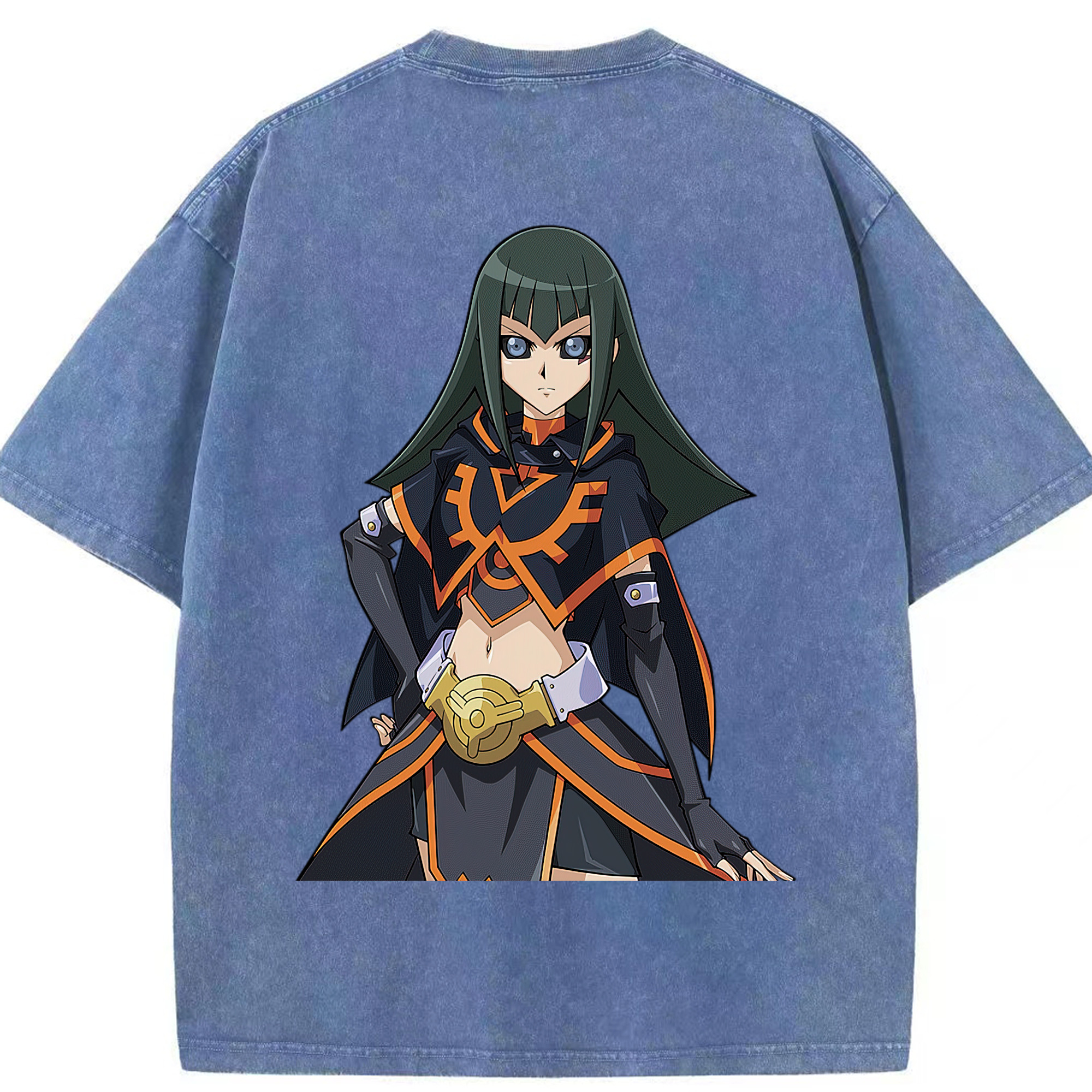 （画像用） 遊☆戯☆王 Yu-Gi-Oh! 綿100% ヴィンテージ風 半袖Tシャツ（背面プリント）