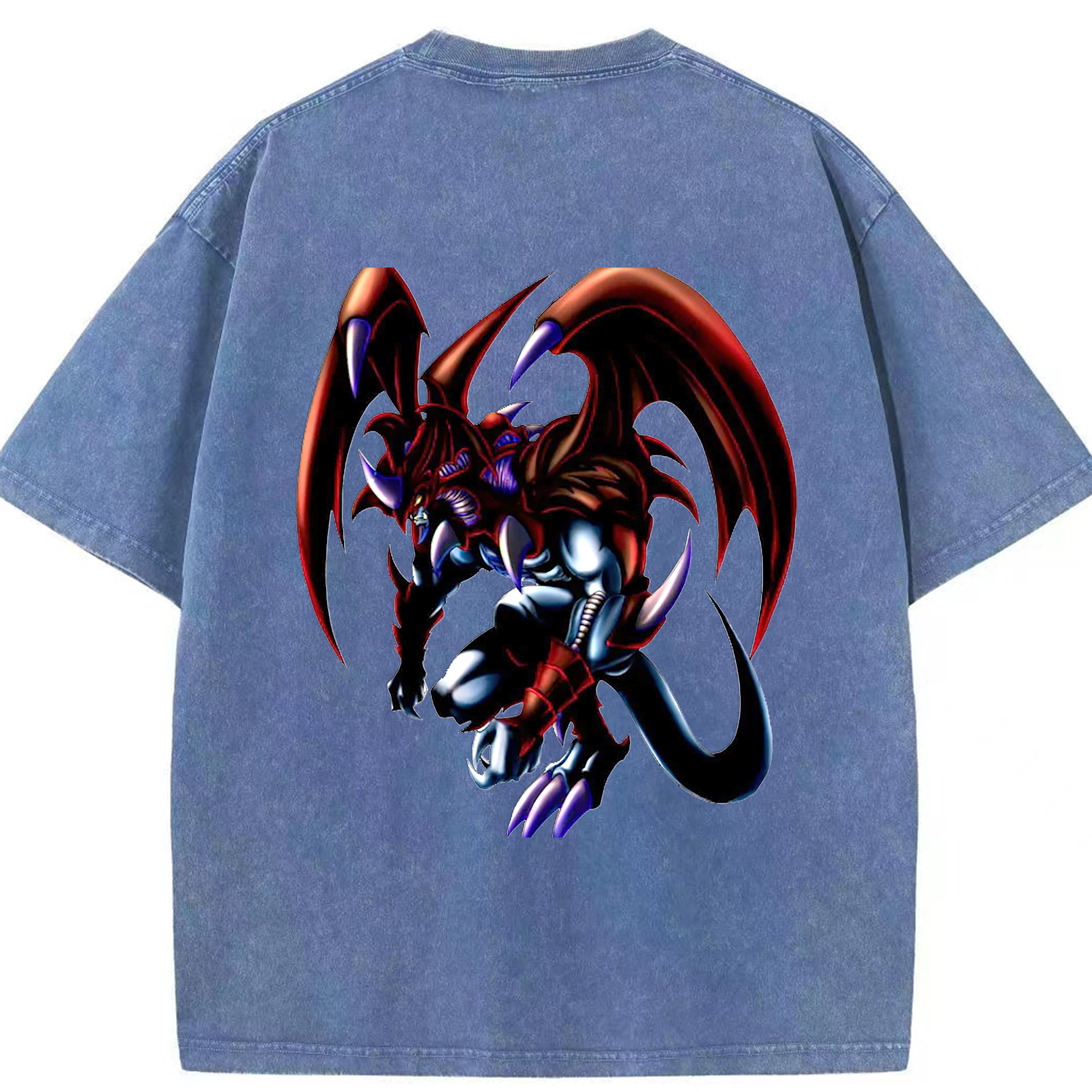 （画像用） 遊☆戯☆王 Yu-Gi-Oh! 綿100% ヴィンテージ風 半袖Tシャツ（背面プリント）