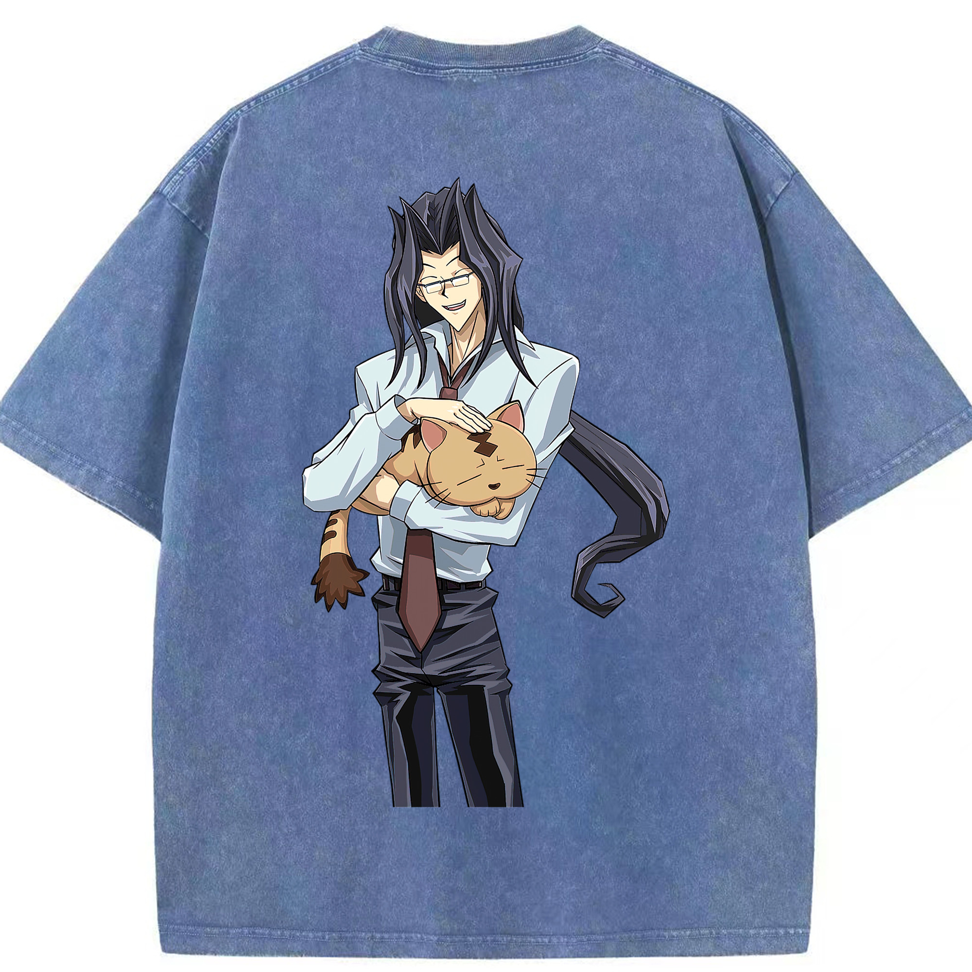 （画像用） 遊☆戯☆王 Yu-Gi-Oh! 綿100% ヴィンテージ風 半袖Tシャツ（背面プリント）
