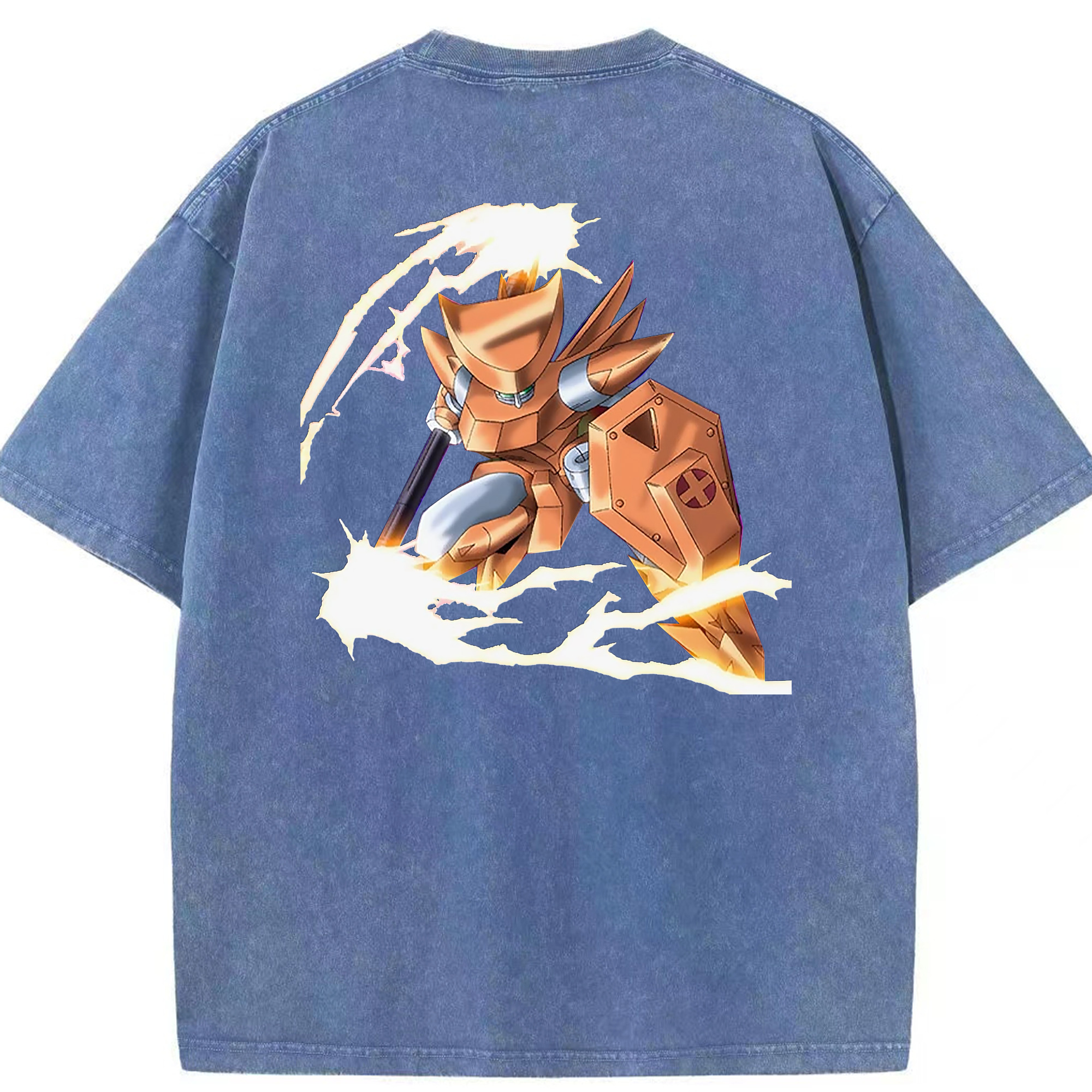 （画像用） 遊☆戯☆王 Yu-Gi-Oh! 綿100% ヴィンテージ風 半袖Tシャツ（背面プリント）