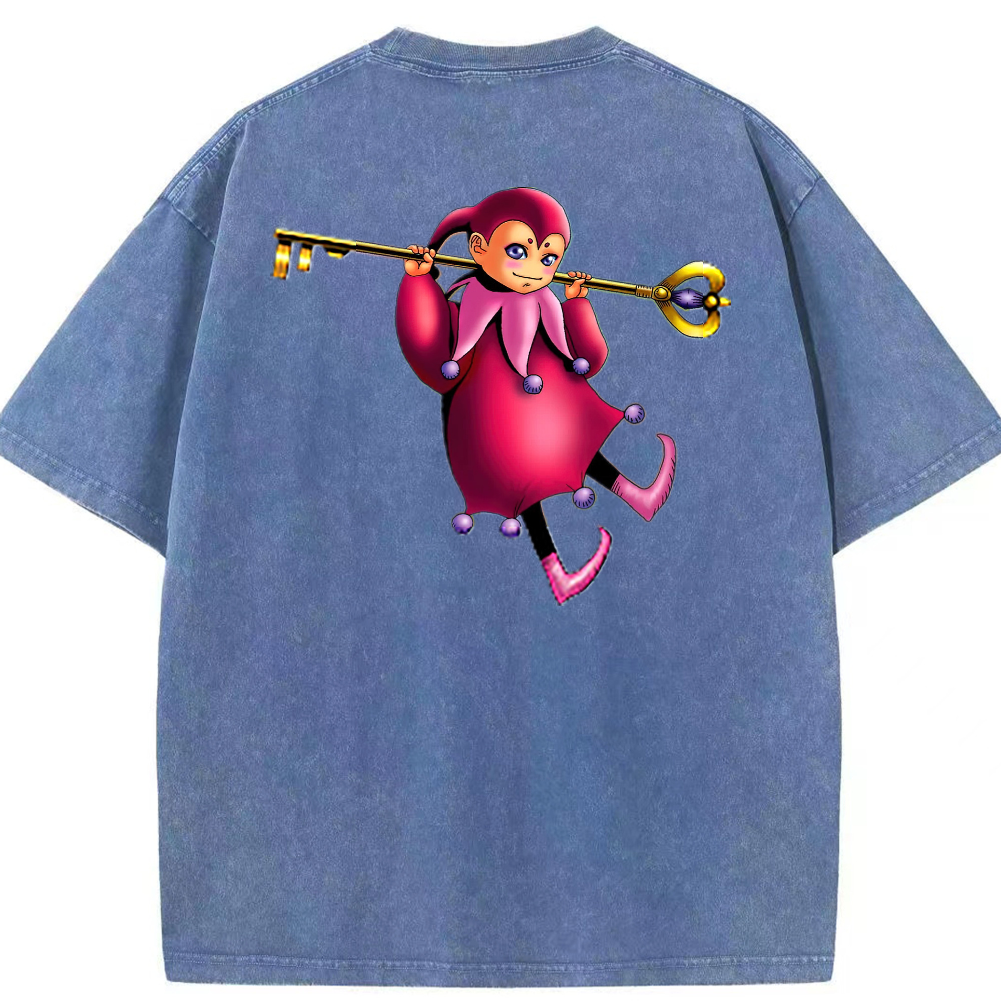 （画像用） 遊☆戯☆王 Yu-Gi-Oh! 綿100% ヴィンテージ風 半袖Tシャツ（背面プリント）