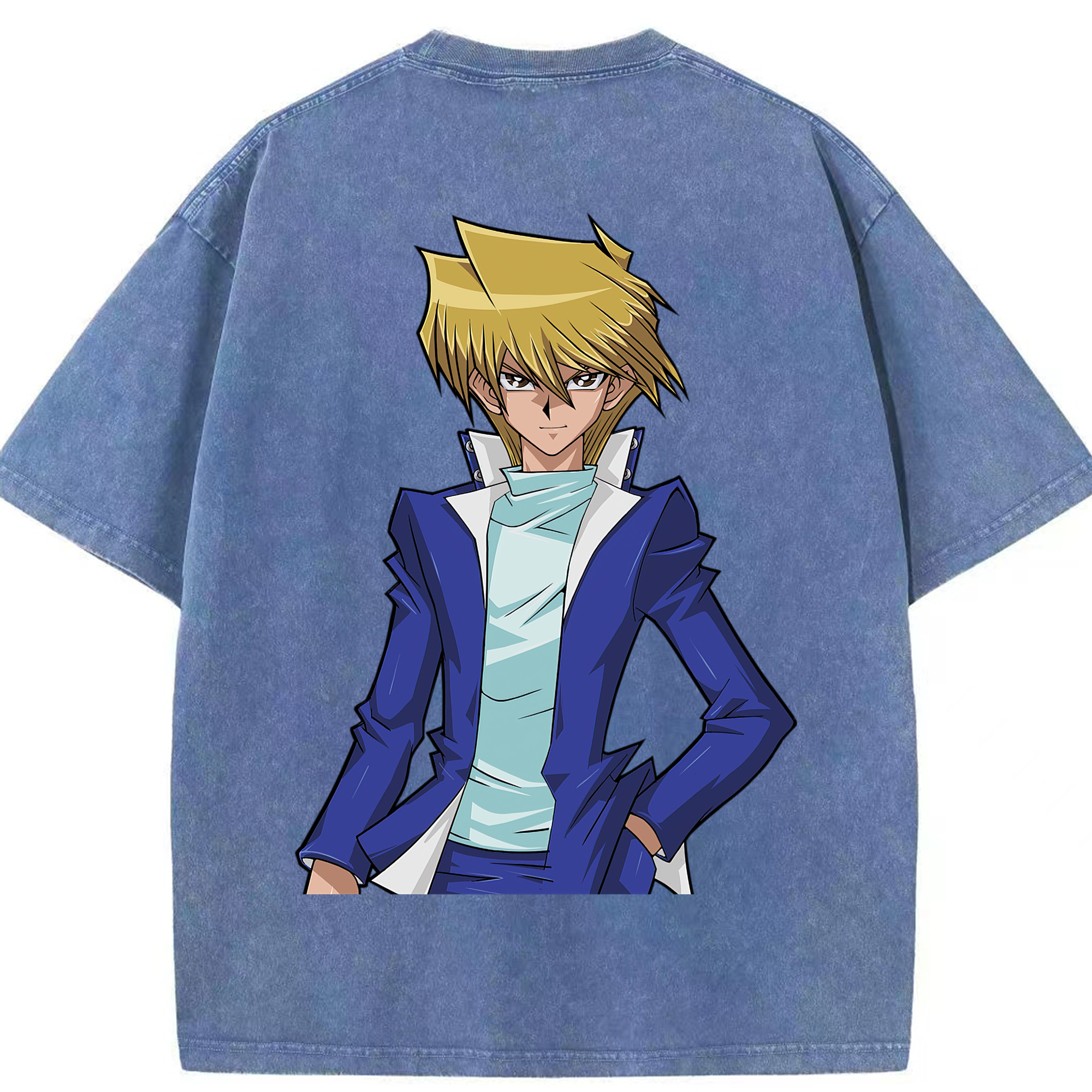 （画像用） 遊☆戯☆王 Yu-Gi-Oh! 綿100% ヴィンテージ風 半袖Tシャツ（背面プリント）