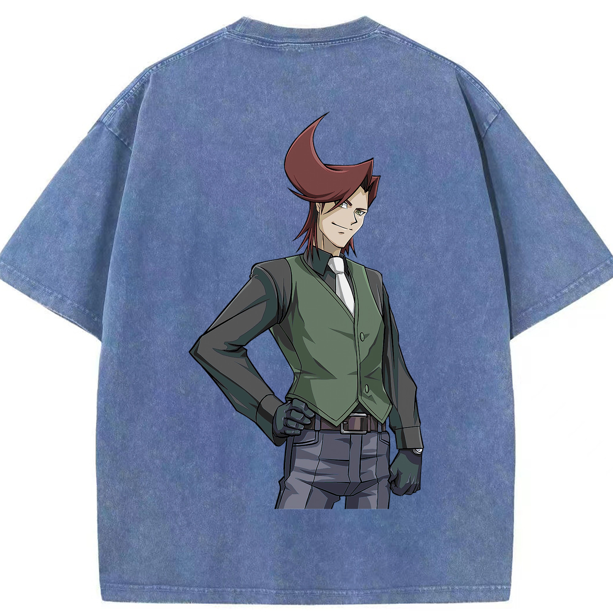 （画像用） 遊☆戯☆王 Yu-Gi-Oh! 綿100% ヴィンテージ風 半袖Tシャツ（背面プリント）