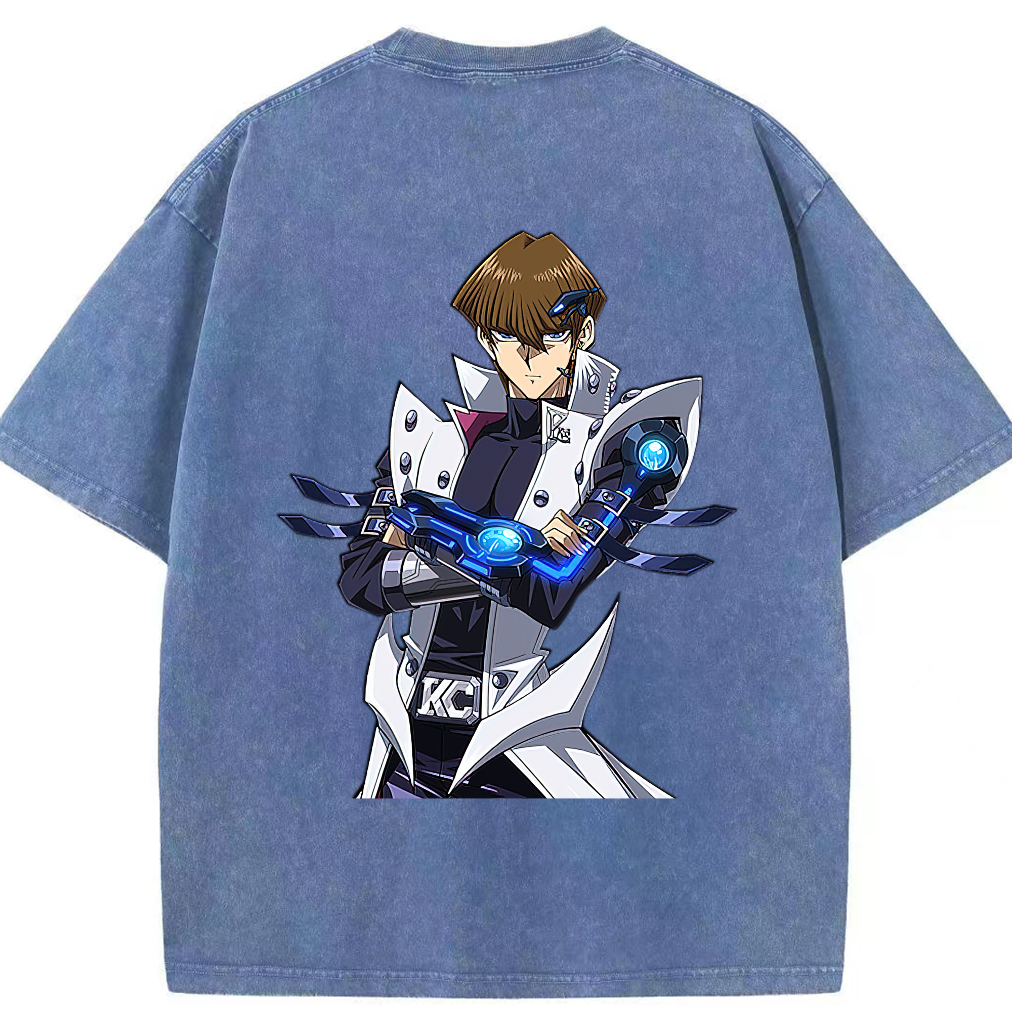 （画像用） 遊☆戯☆王 Yu-Gi-Oh! 綿100% ヴィンテージ風 半袖Tシャツ（背面プリント）