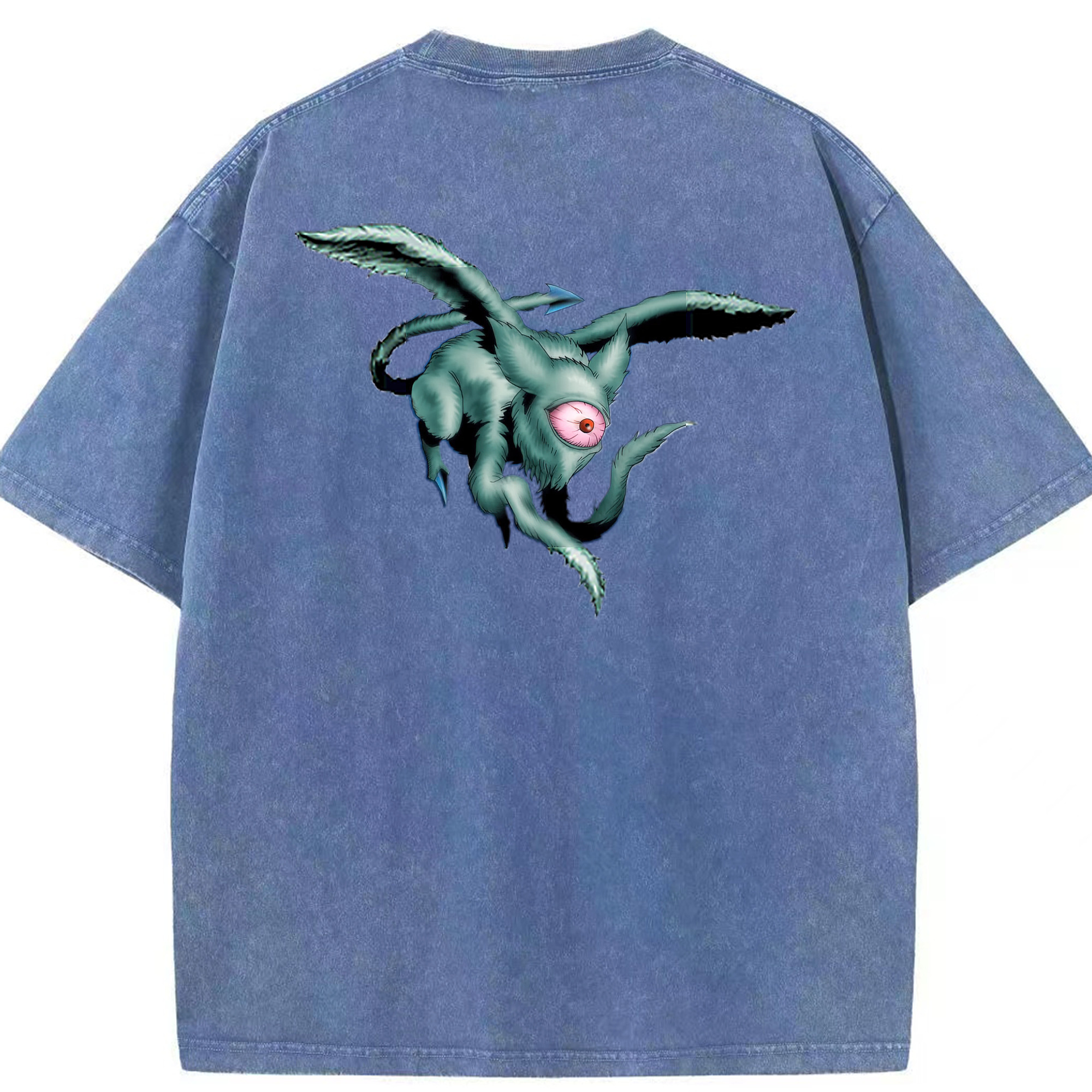 （画像用） 遊☆戯☆王 Yu-Gi-Oh! 綿100% ヴィンテージ風 半袖Tシャツ（背面プリント）
