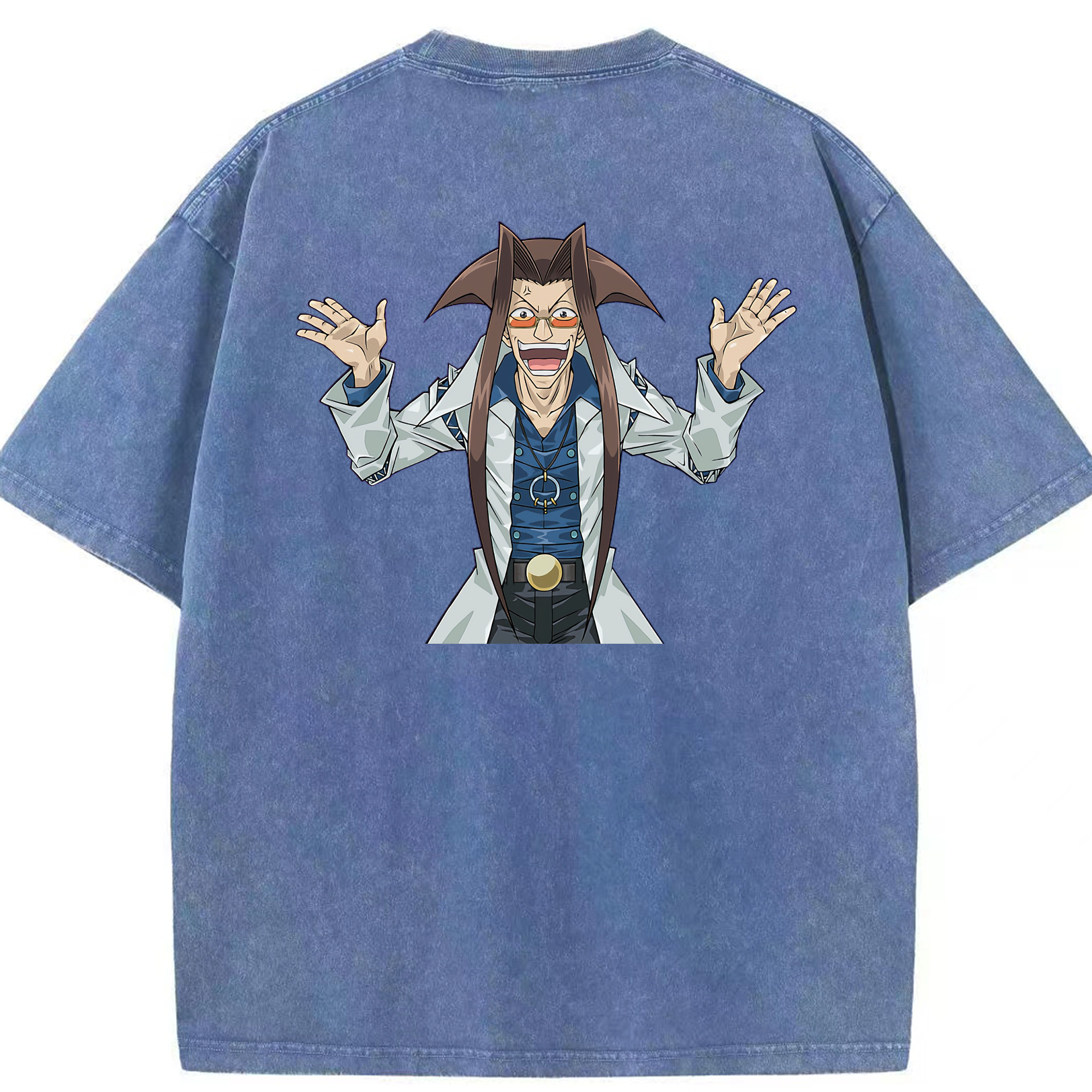 （画像用） 遊☆戯☆王 Yu-Gi-Oh! 綿100% ヴィンテージ風 半袖Tシャツ（背面プリント）