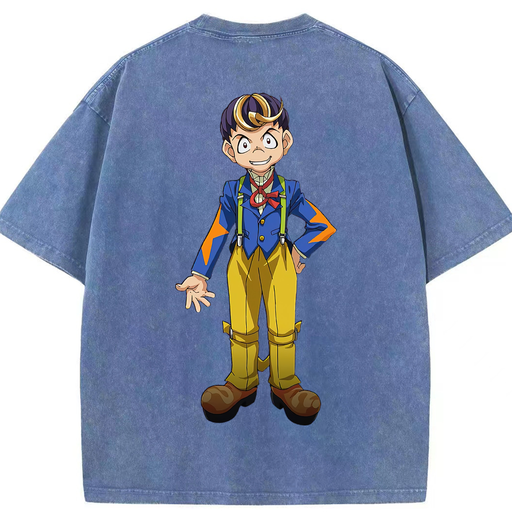 （画像用） 遊☆戯☆王 Yu-Gi-Oh! 綿100% ヴィンテージ風 半袖Tシャツ（背面プリント）