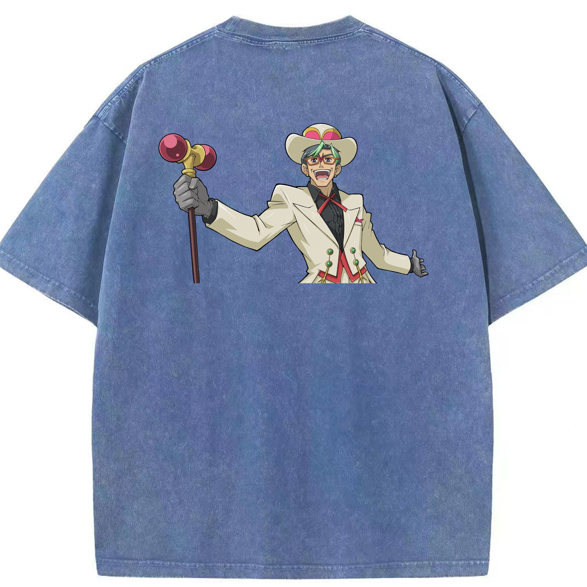 （画像用） 遊☆戯☆王 Yu-Gi-Oh! 綿100% ヴィンテージ風 半袖Tシャツ（背面プリント）
