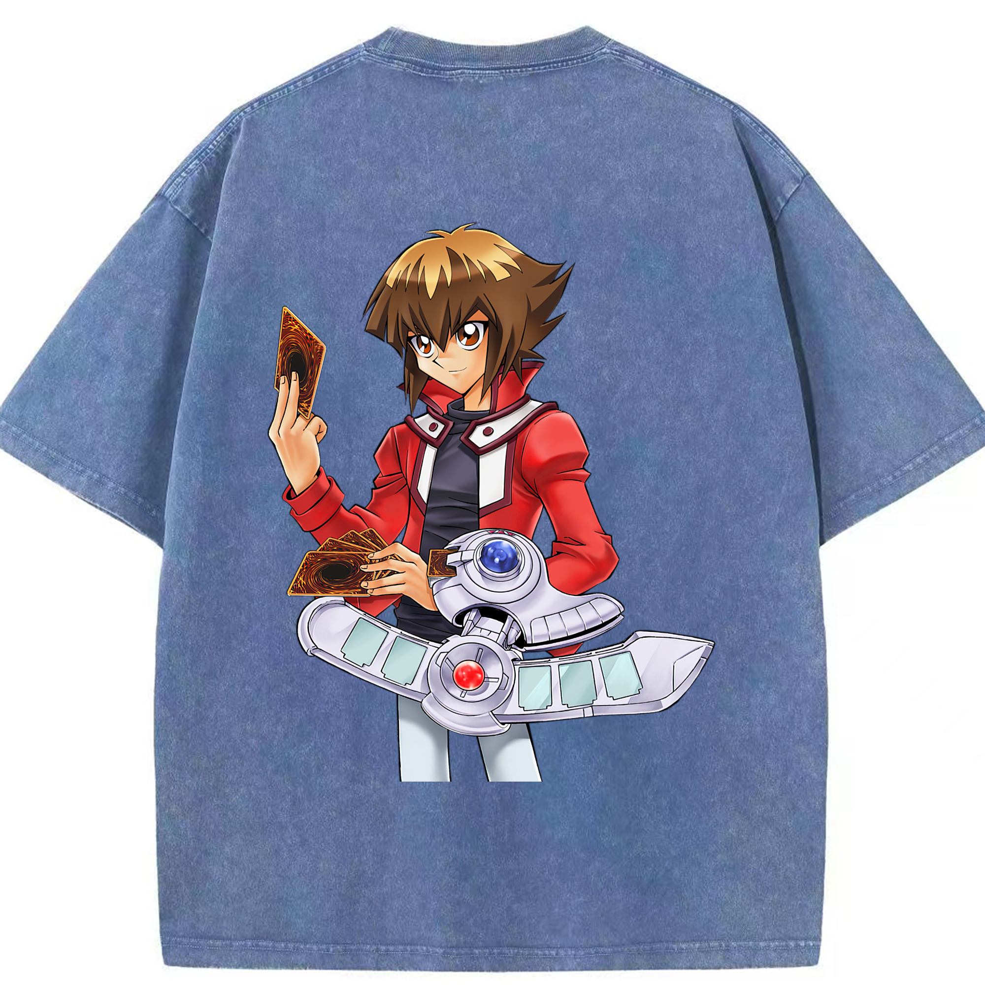 （画像用） 遊☆戯☆王 Yu-Gi-Oh! 綿100% ヴィンテージ風 半袖Tシャツ（背面プリント）