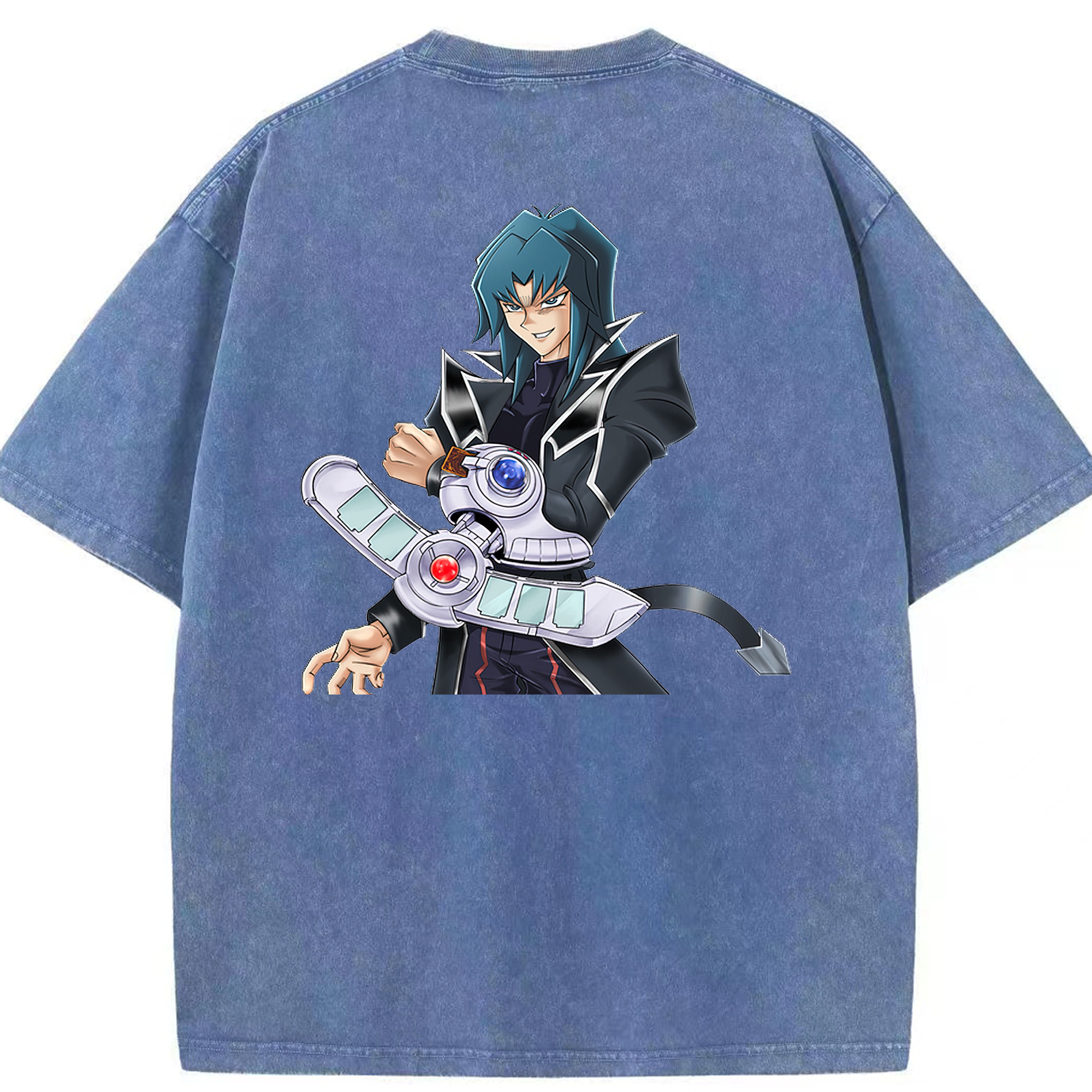 （画像用） 遊☆戯☆王 Yu-Gi-Oh! 綿100% ヴィンテージ風 半袖Tシャツ（背面プリント）