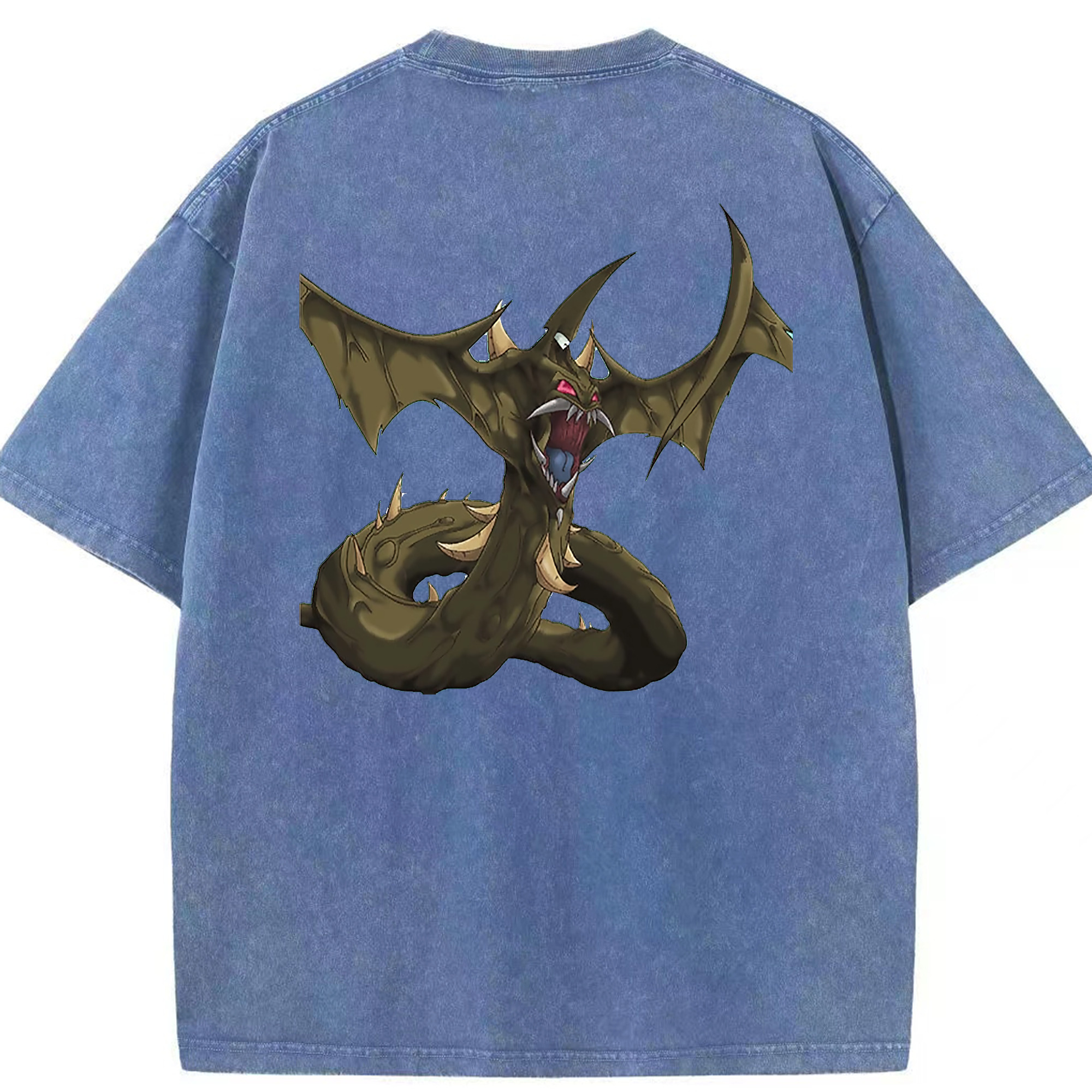 （画像用） 遊☆戯☆王 Yu-Gi-Oh! 綿100% ヴィンテージ風 半袖Tシャツ（背面プリント）