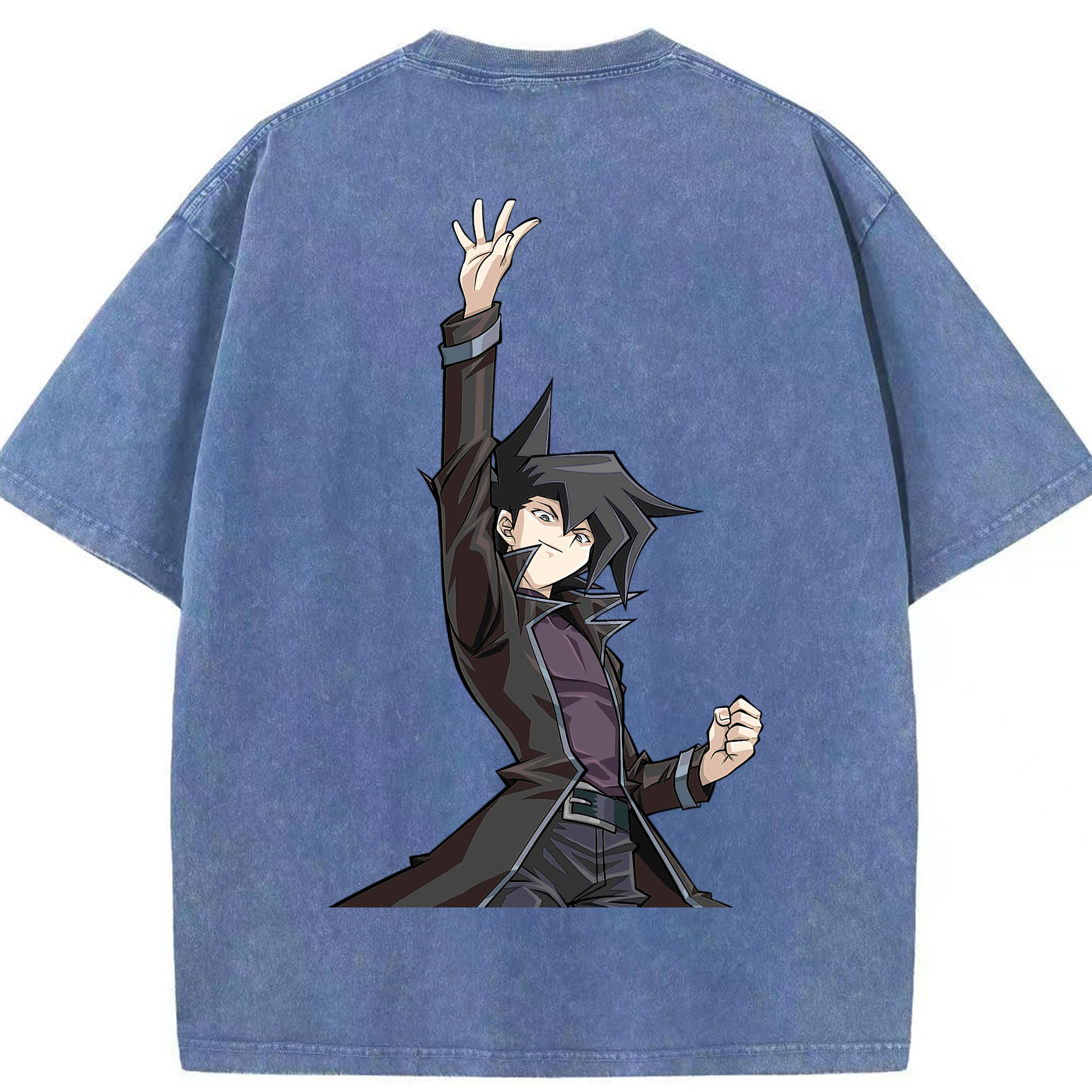 （画像用） 遊☆戯☆王 Yu-Gi-Oh! 綿100% ヴィンテージ風 半袖Tシャツ（背面プリント）