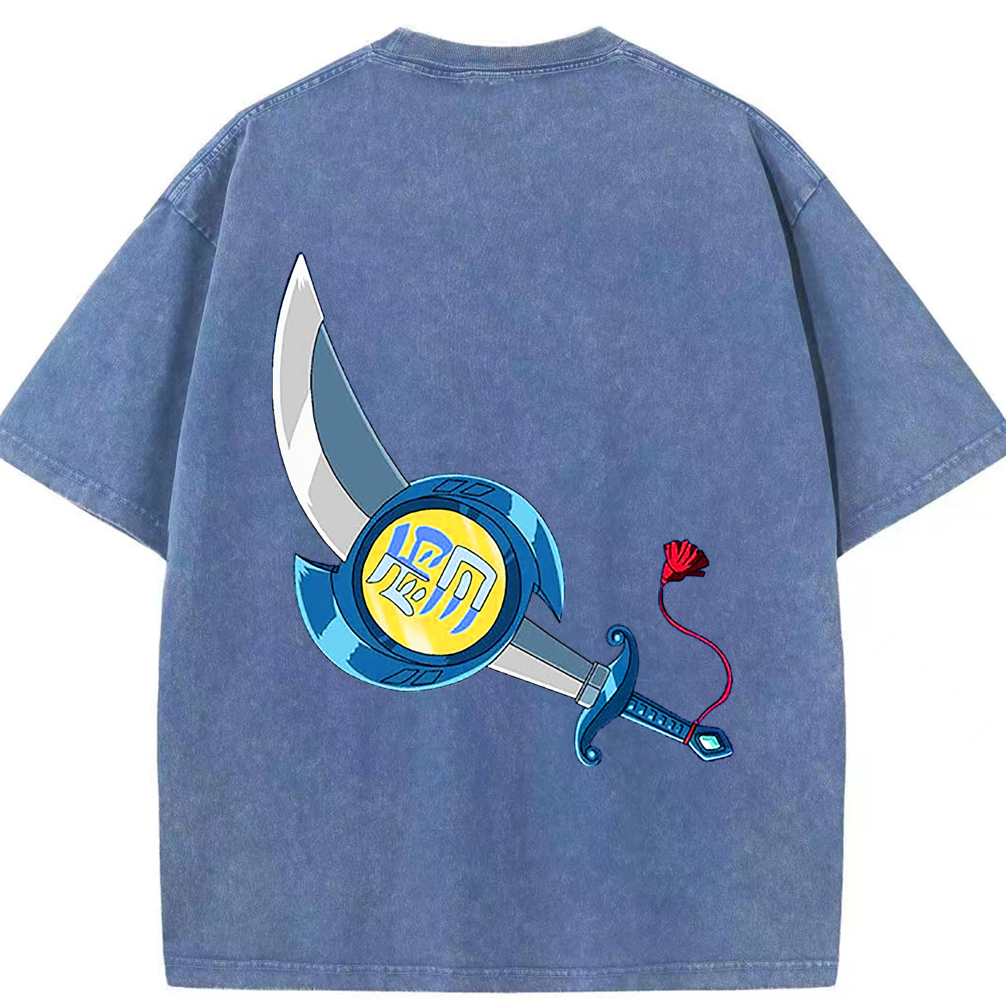 （画像用） 遊☆戯☆王 Yu-Gi-Oh! 綿100% ヴィンテージ風 半袖Tシャツ（背面プリント）