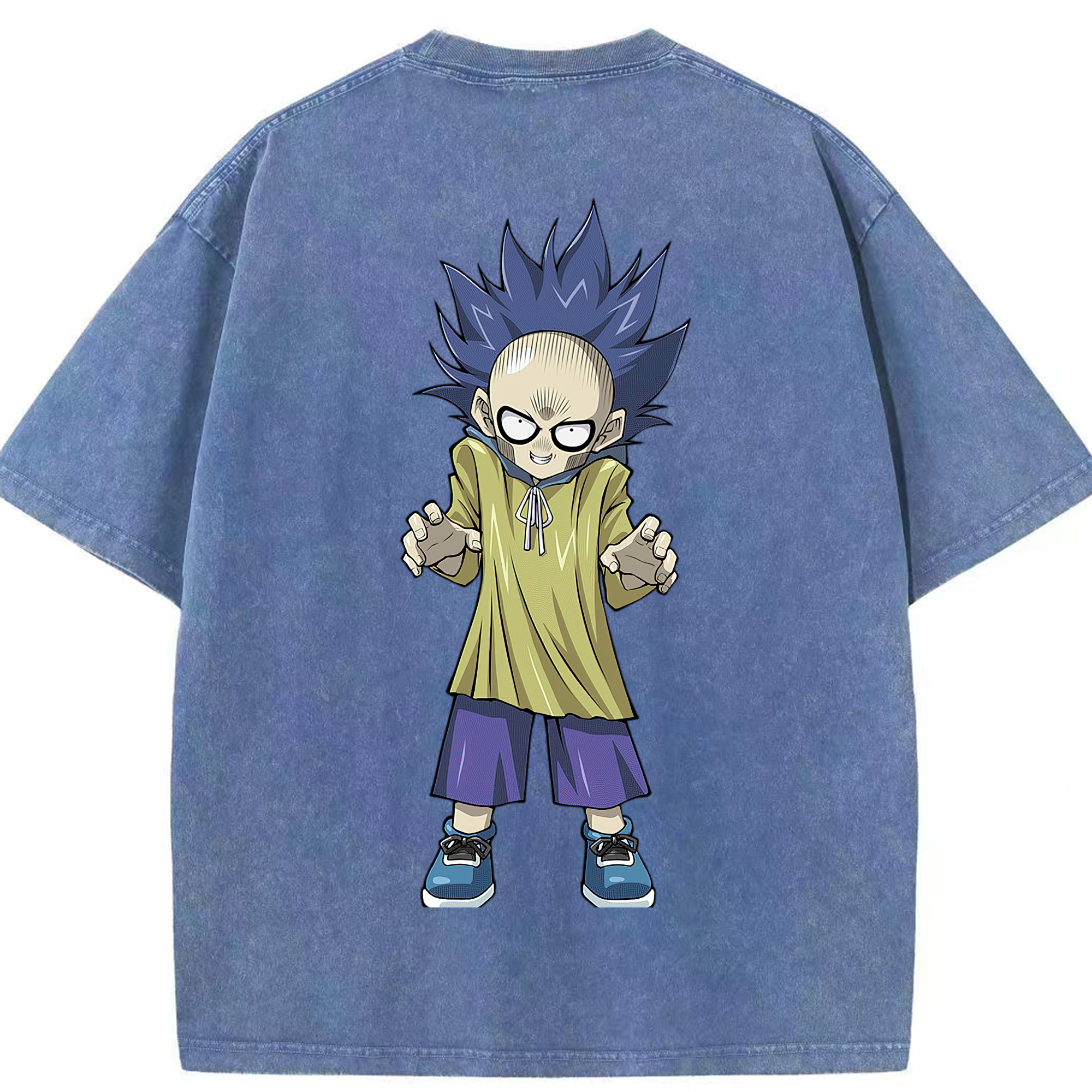 （画像用） 遊☆戯☆王 Yu-Gi-Oh! 綿100% ヴィンテージ風 半袖Tシャツ（背面プリント）
