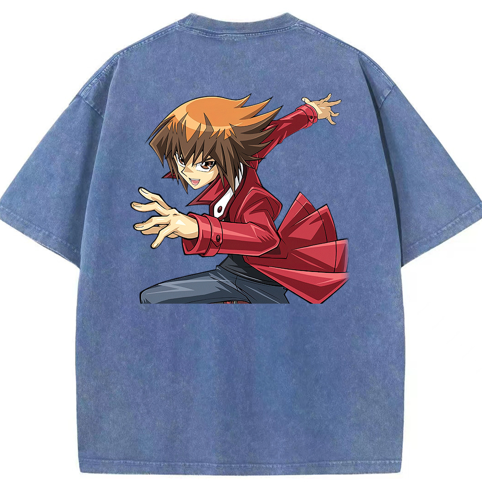 （画像用） 遊☆戯☆王 Yu-Gi-Oh! 綿100% ヴィンテージ風 半袖Tシャツ（背面プリント）
