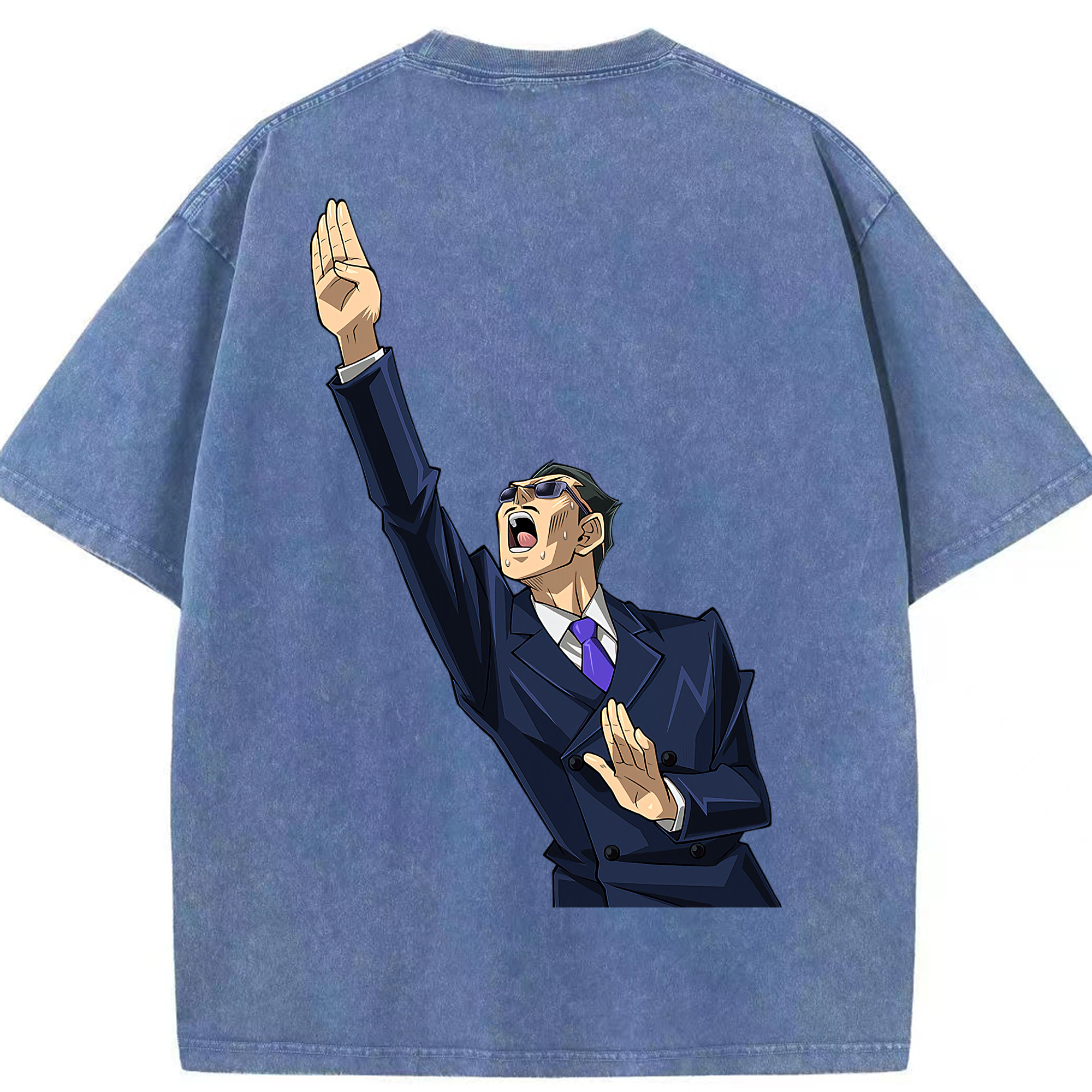（画像用） 遊☆戯☆王 Yu-Gi-Oh! 綿100% ヴィンテージ風 半袖Tシャツ（背面プリント）