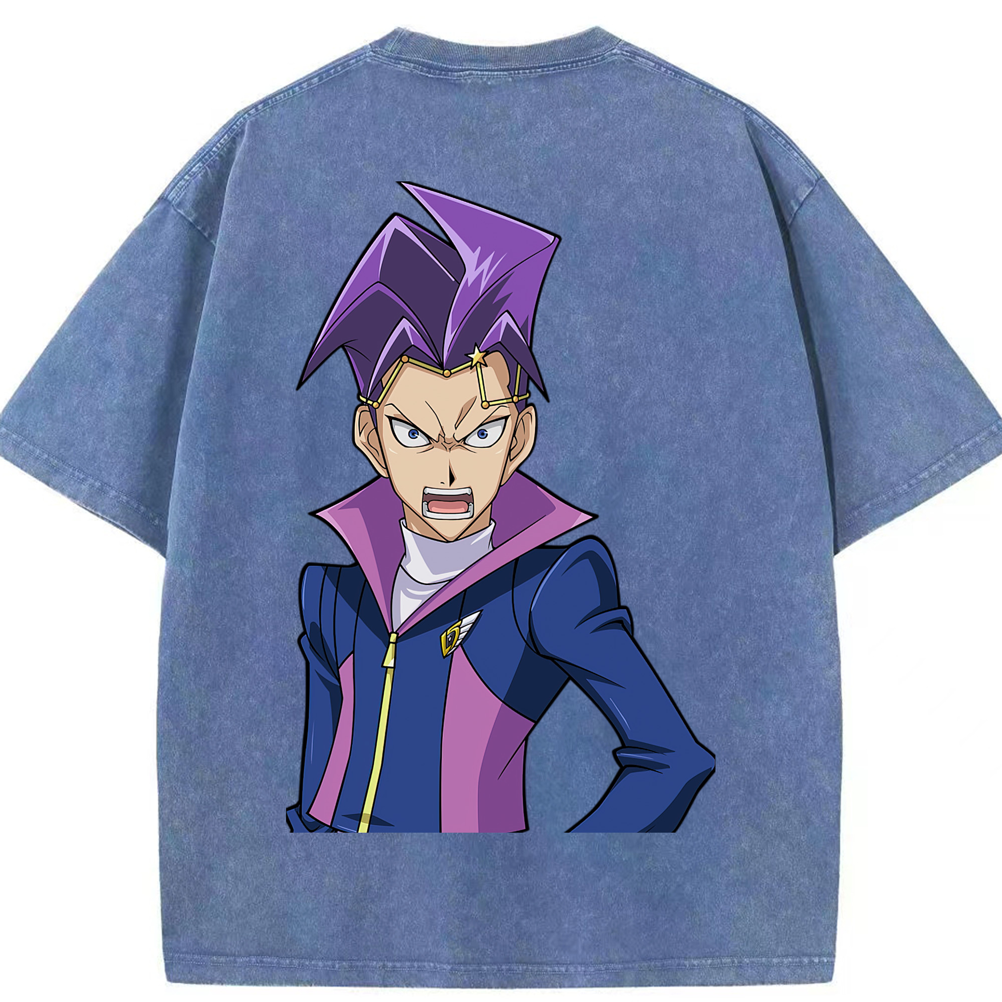 （画像用） 遊☆戯☆王 Yu-Gi-Oh! 綿100% ヴィンテージ風 半袖Tシャツ（背面プリント）