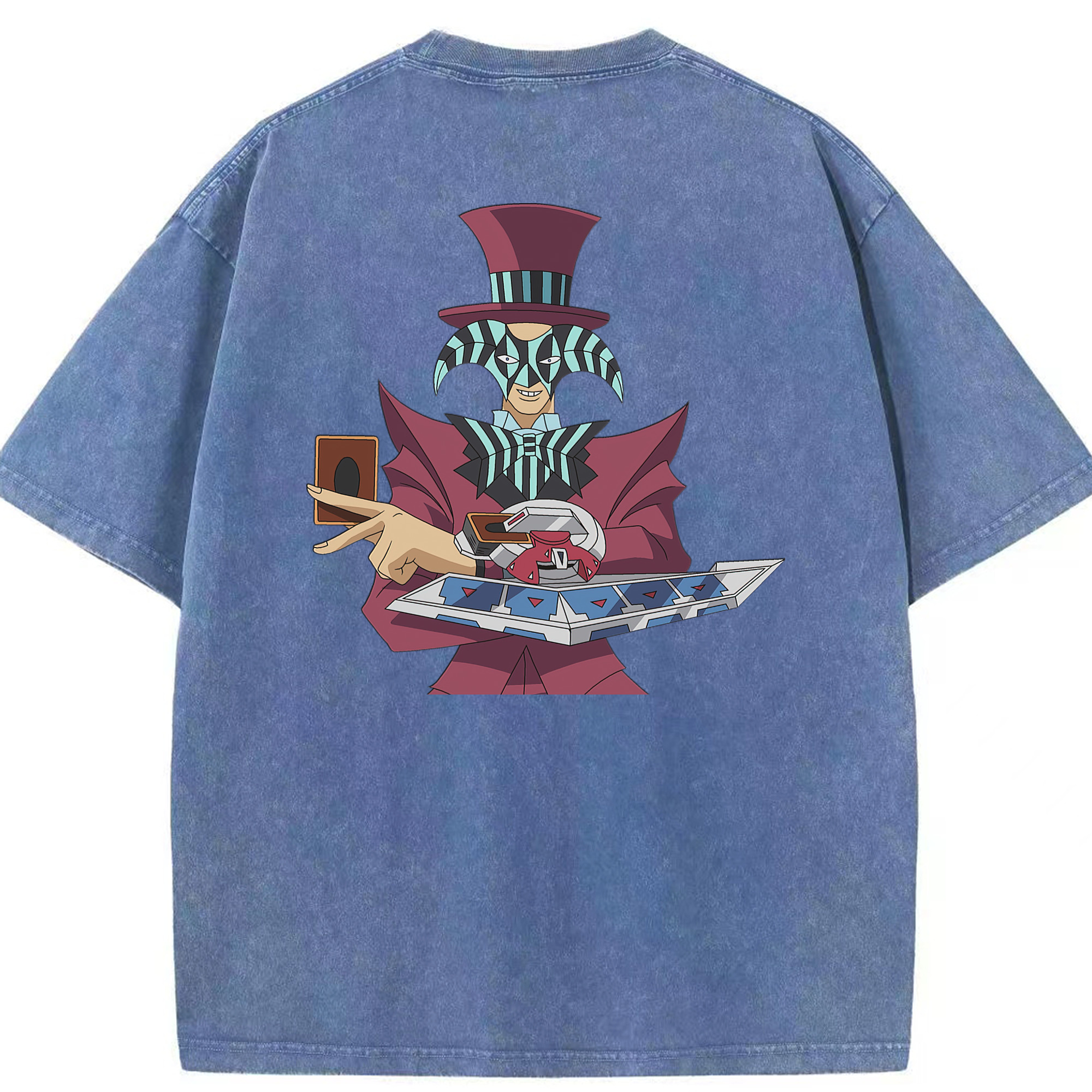 （画像用） 遊☆戯☆王 Yu-Gi-Oh! 綿100% ヴィンテージ風 半袖Tシャツ（背面プリント）