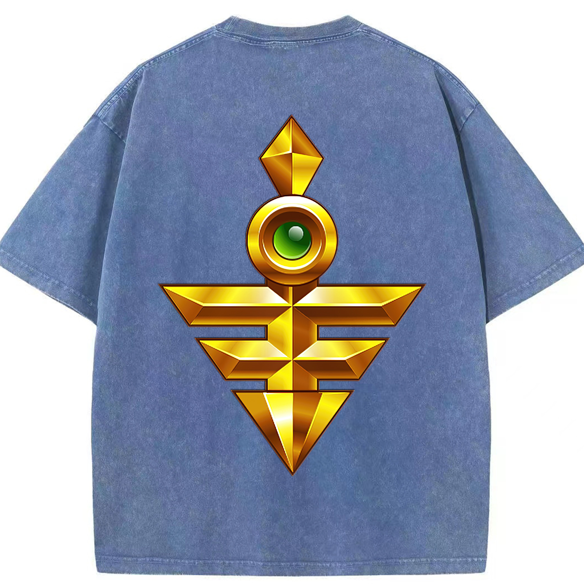 （画像用） 遊☆戯☆王 Yu-Gi-Oh! 綿100% ヴィンテージ風 半袖Tシャツ（背面プリント）