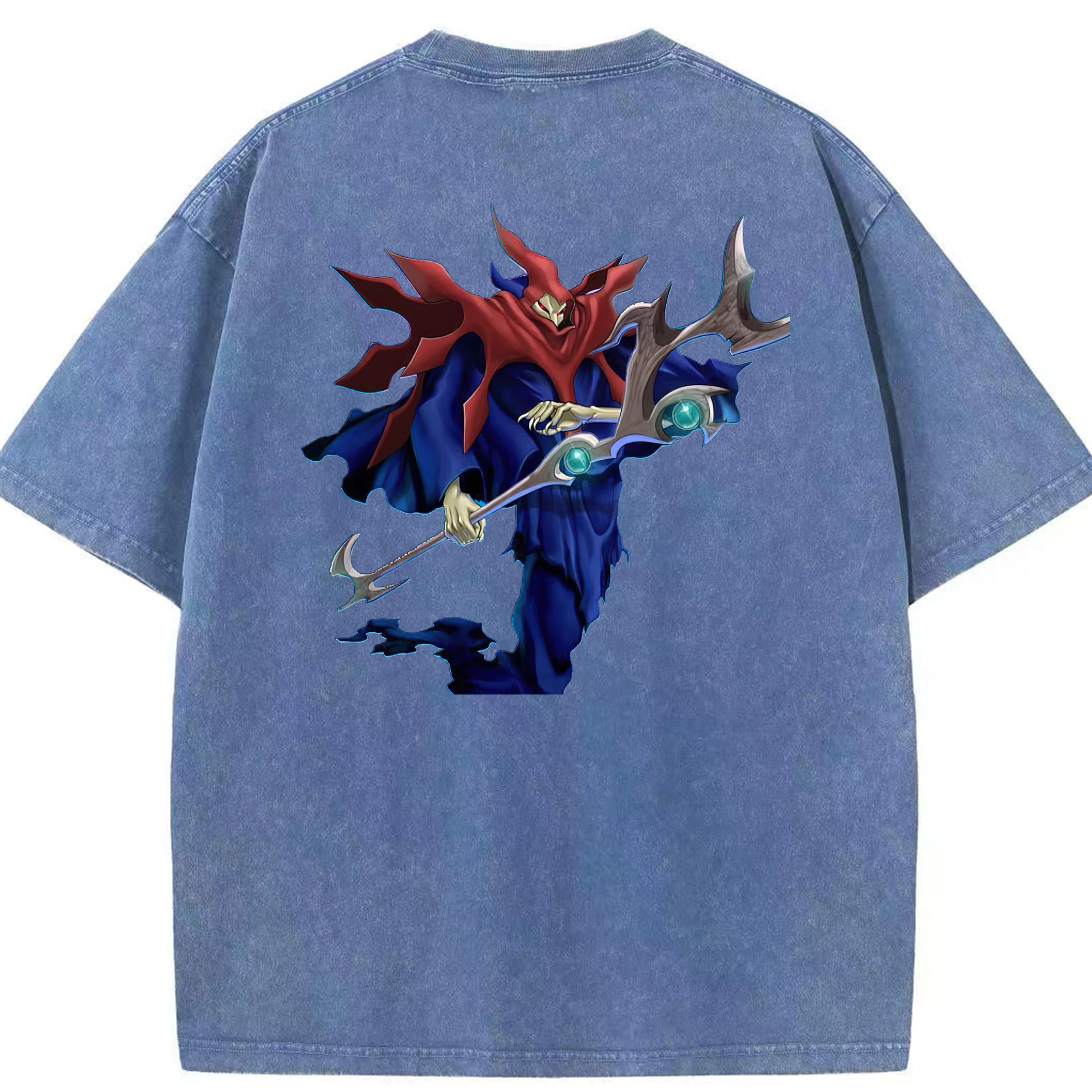 （画像用） 遊☆戯☆王 Yu-Gi-Oh! 綿100% ヴィンテージ風 半袖Tシャツ（背面プリント）