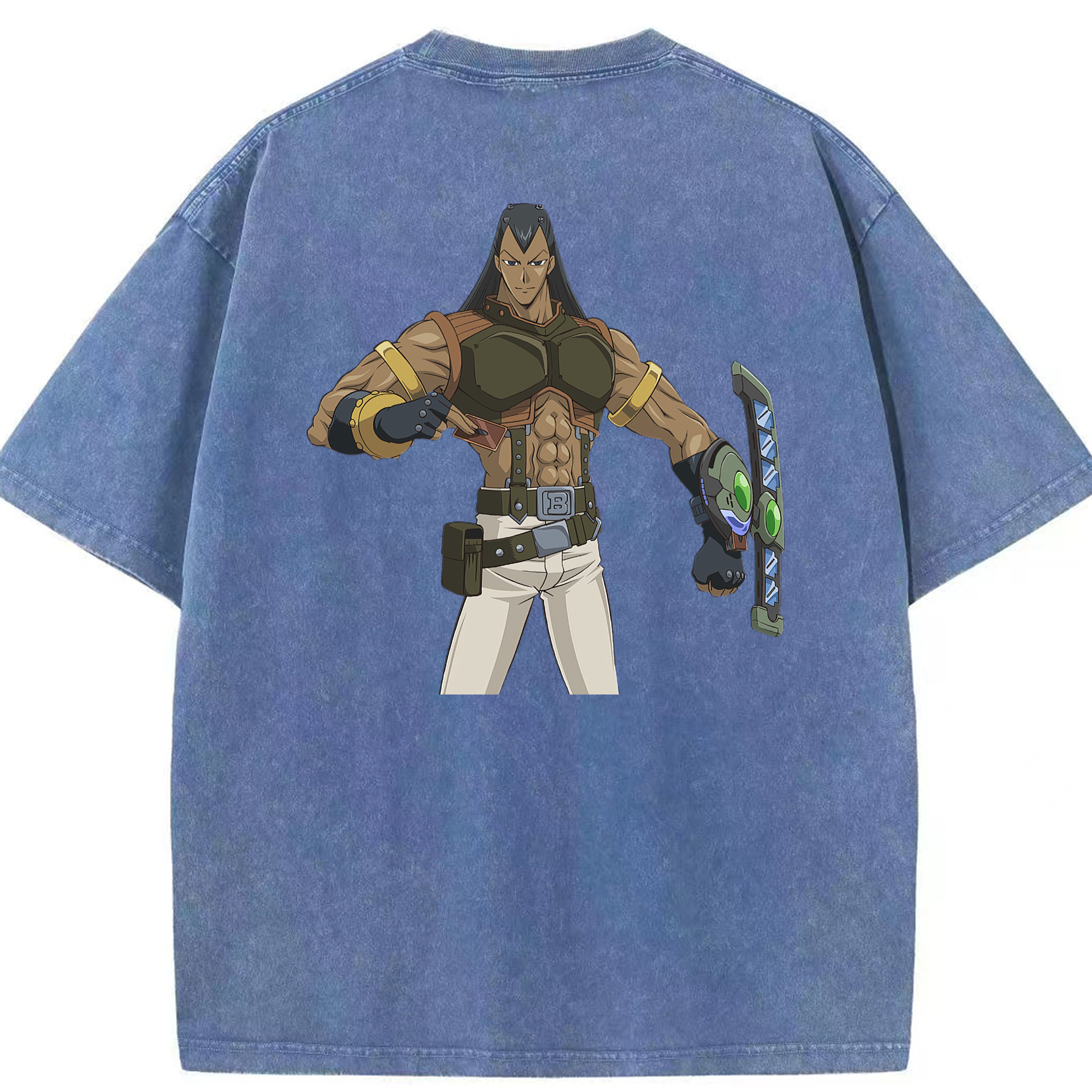 （画像用） 遊☆戯☆王 Yu-Gi-Oh! 綿100% ヴィンテージ風 半袖Tシャツ（背面プリント）