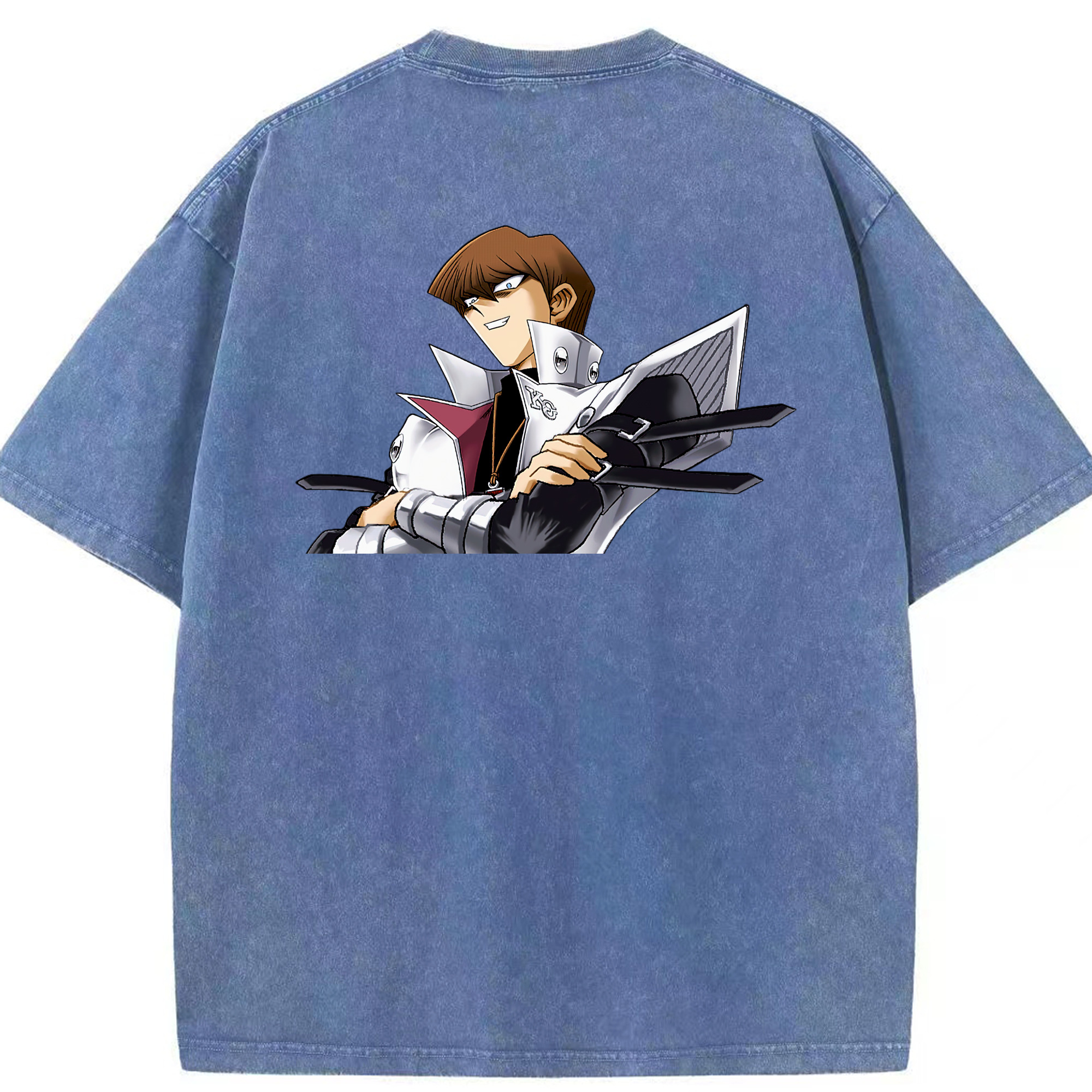 （画像用） 遊☆戯☆王 Yu-Gi-Oh! 綿100% ヴィンテージ風 半袖Tシャツ（背面プリント）