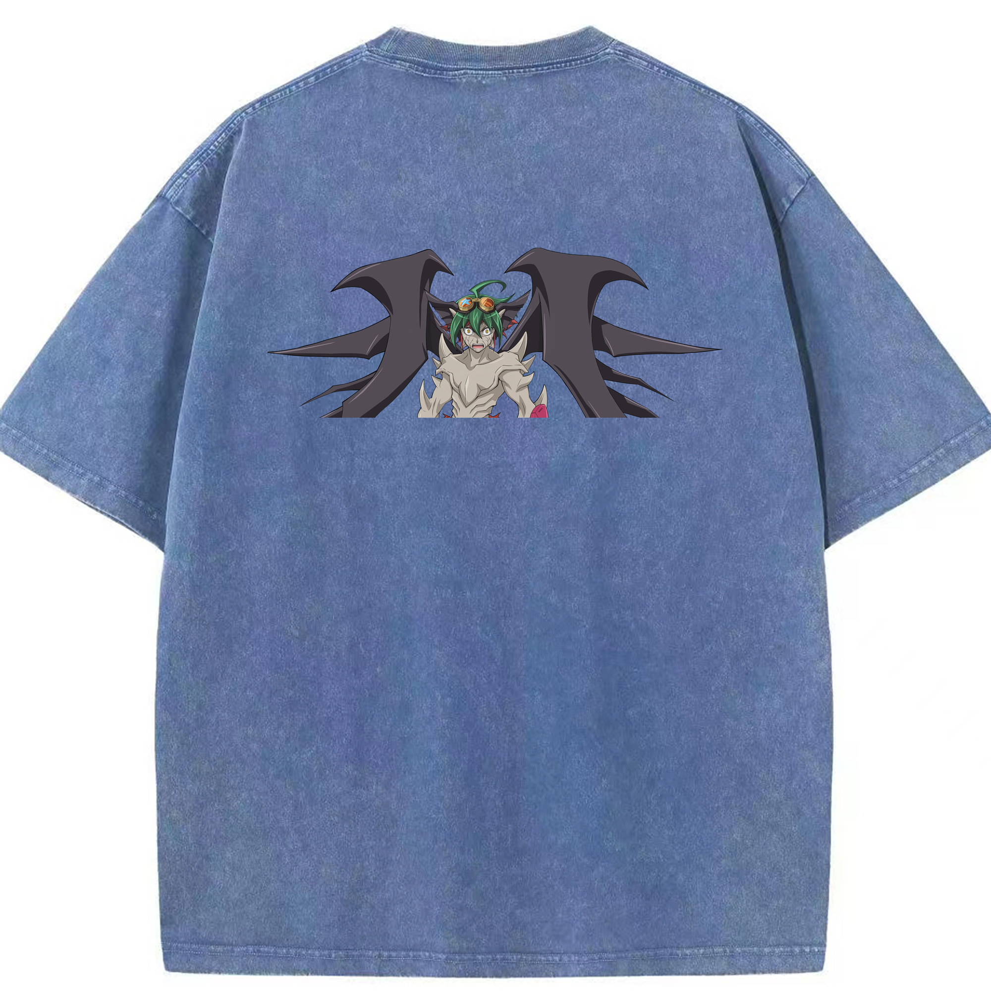 （画像用） 遊☆戯☆王 Yu-Gi-Oh! 綿100% ヴィンテージ風 半袖Tシャツ（背面プリント）